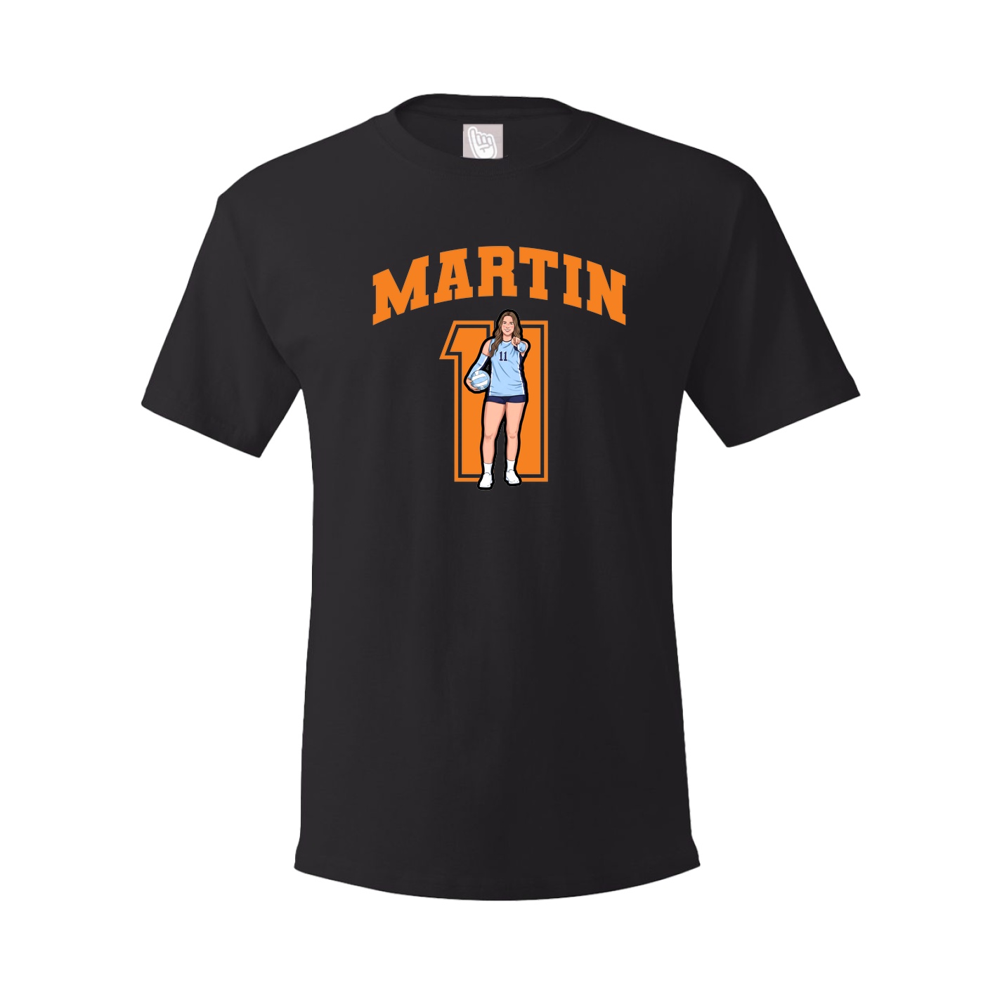 Youth Tee — Number in Black
