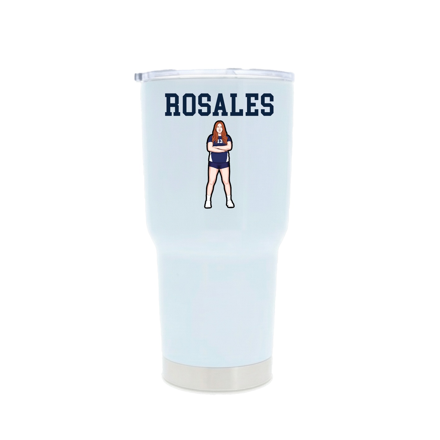 30oz Stainless Steel Tumbler — Shirsey in White
