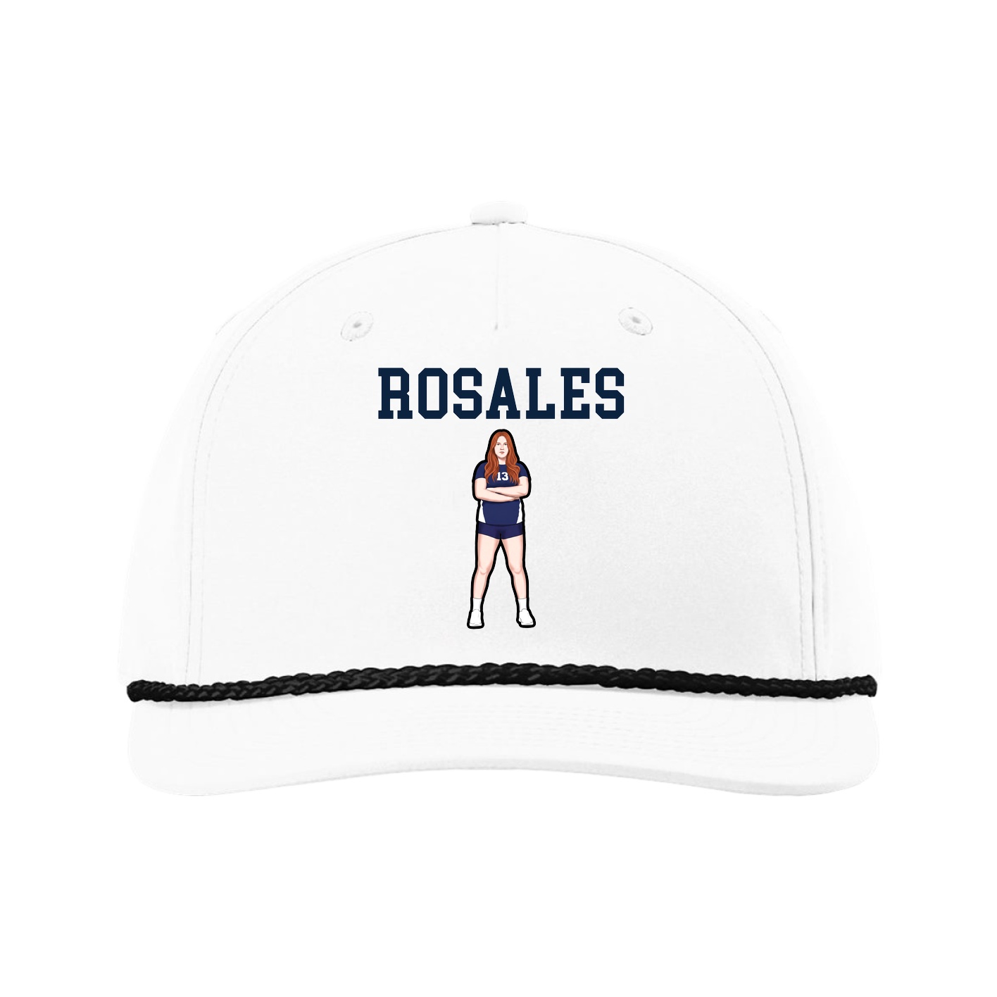 Five-Panel Classic Rope Cap — Shirsey in White