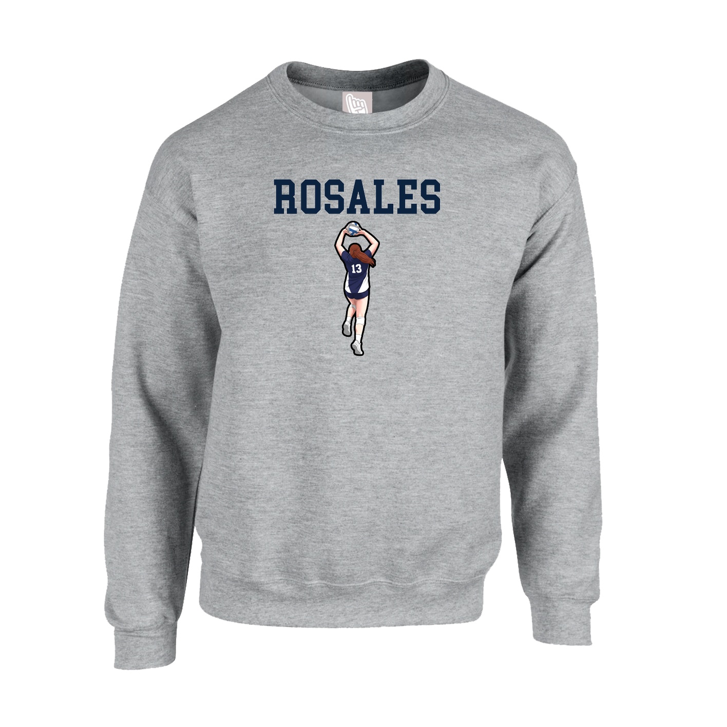Fleece Crew — Shirsey in Grey
