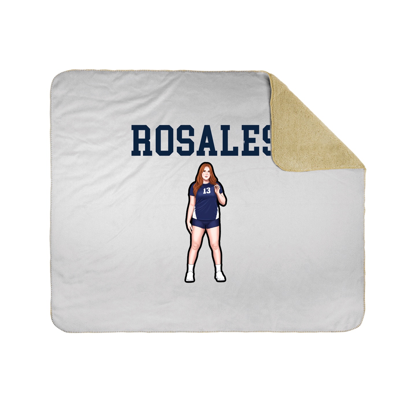 Throw Blanket — Shirsey in White