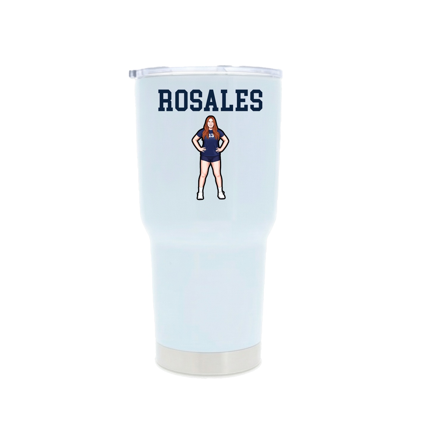 30oz Stainless Steel Tumbler — Shirsey in White