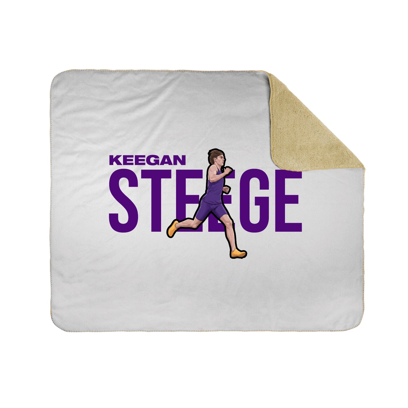Throw Blanket — Player Name in White