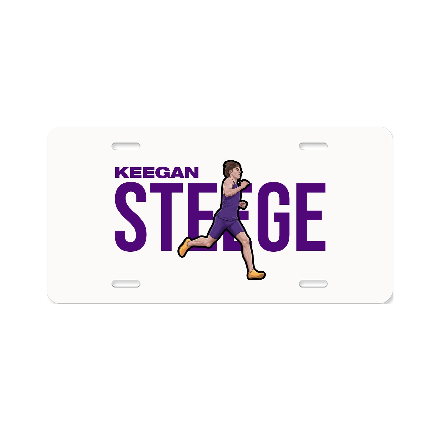 License Plate — Player Name in Classic