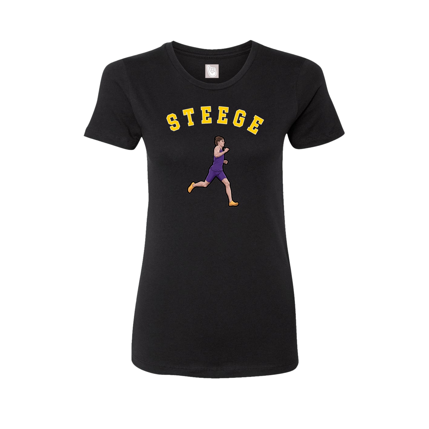 Fitted Women's Tee — Shirsey Arch in Black