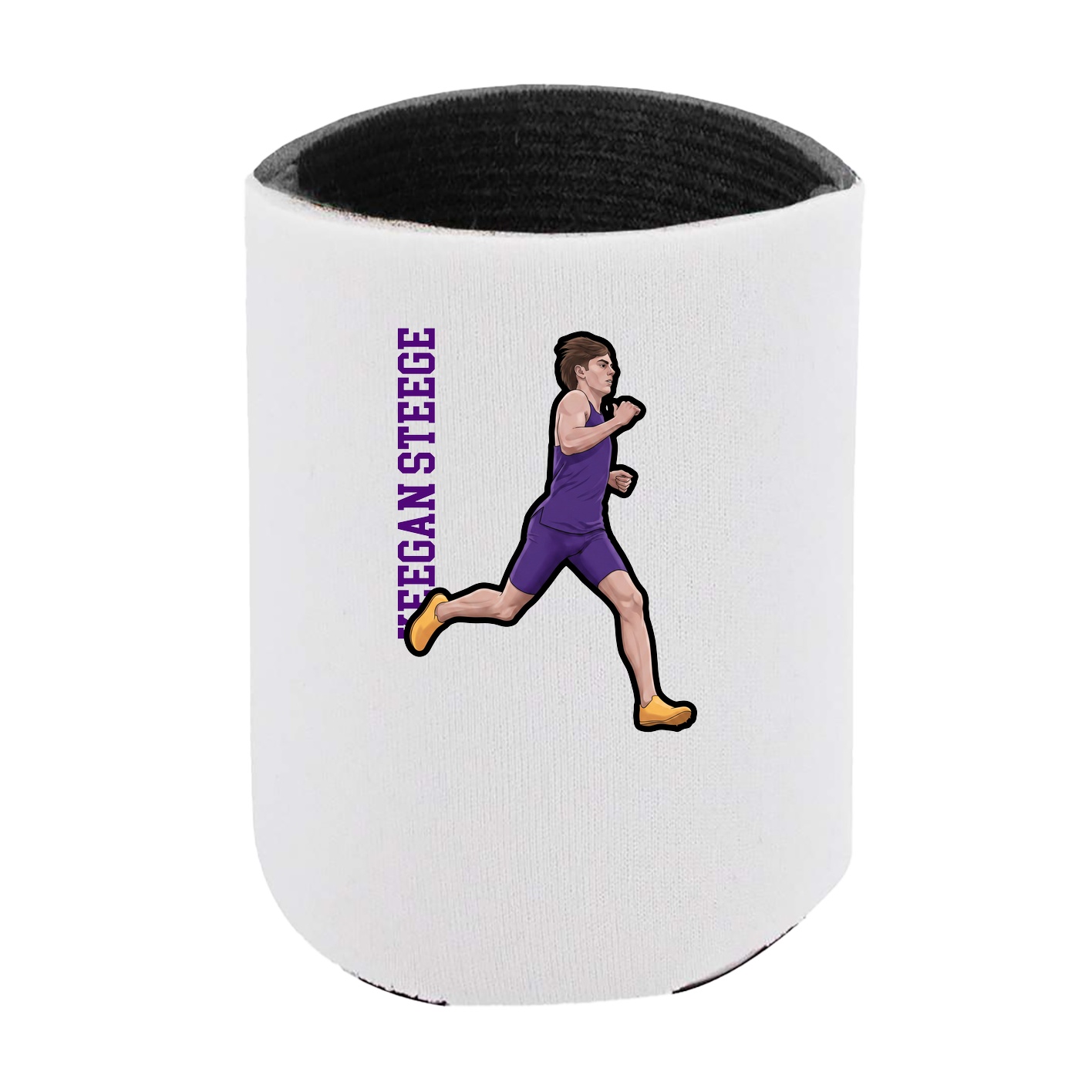Can Holder — Name Vertical in White