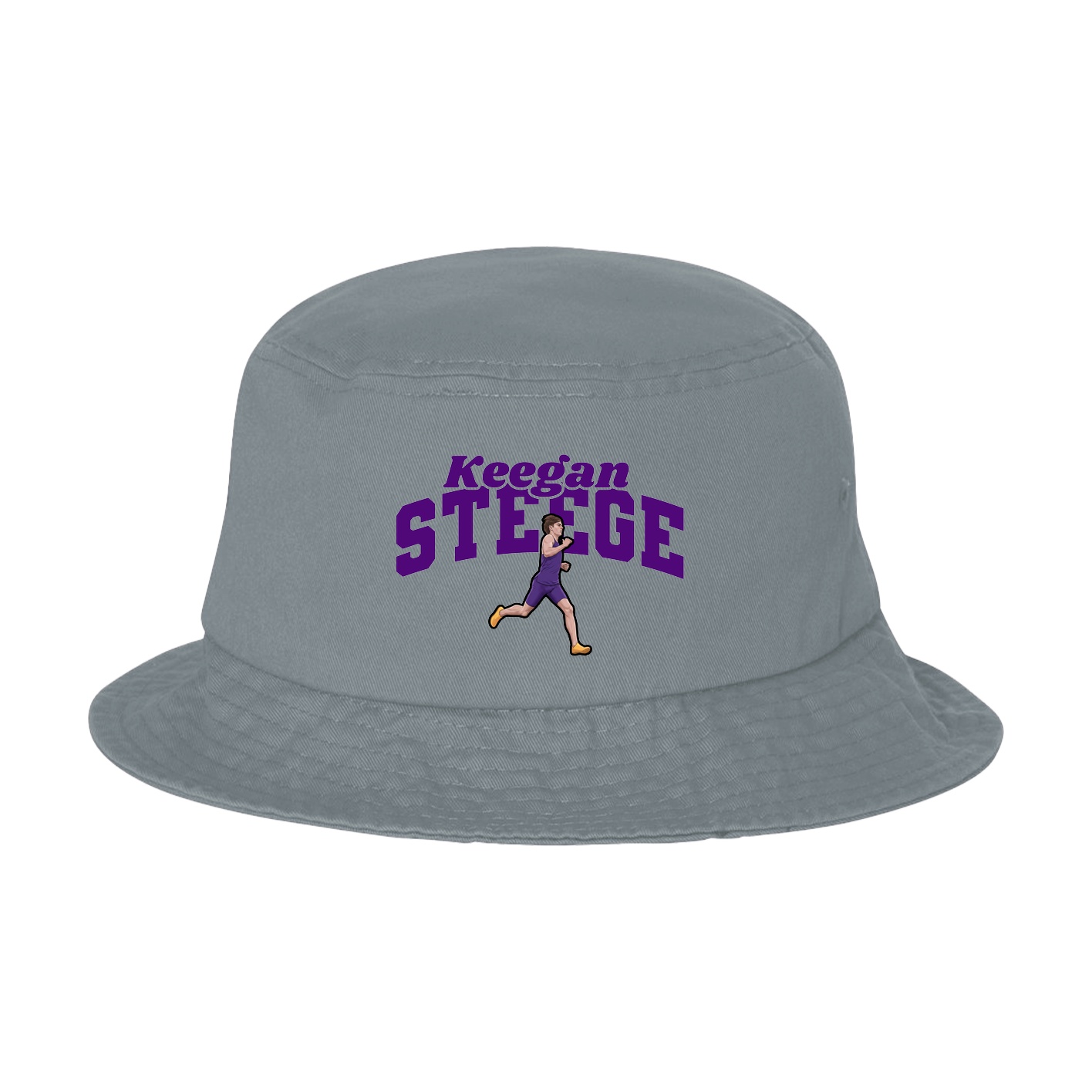 Bucket Cap — Signature Arch in Grey