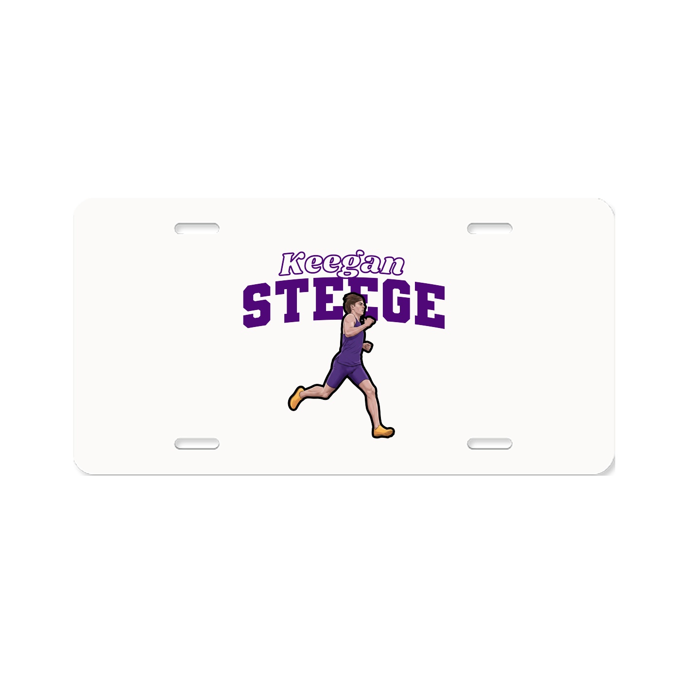 License Plate — Name Arch in Classic