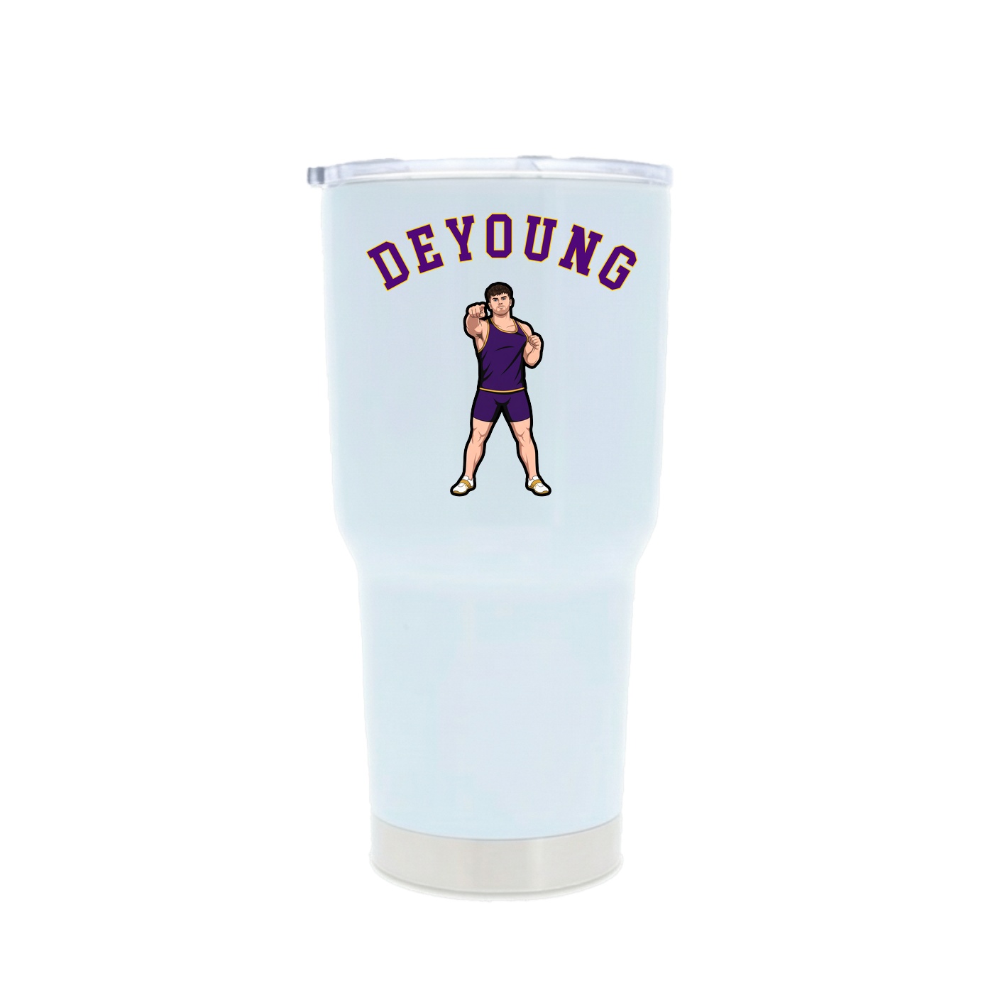 30oz Stainless Steel Tumbler — Shirsey Arch in White