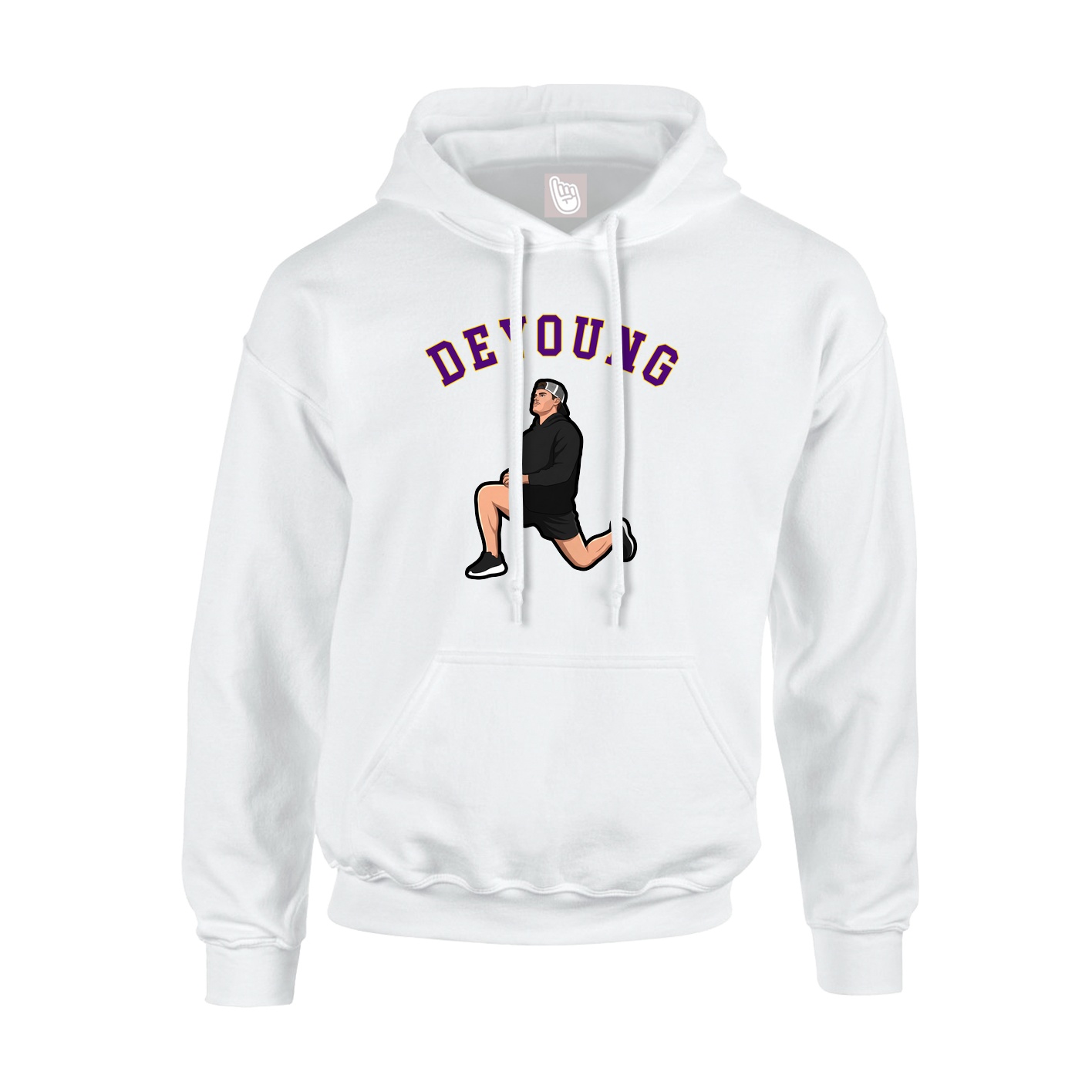 Youth Hoodie — Shirsey Arch in White