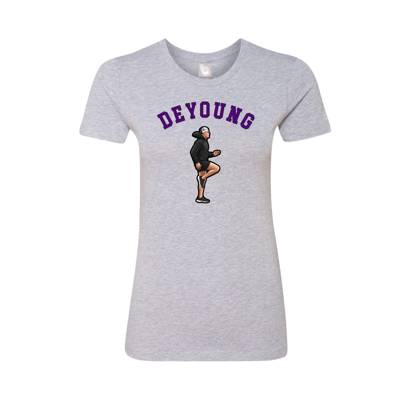 Fitted Women's Tee — Shirsey Arch in Grey