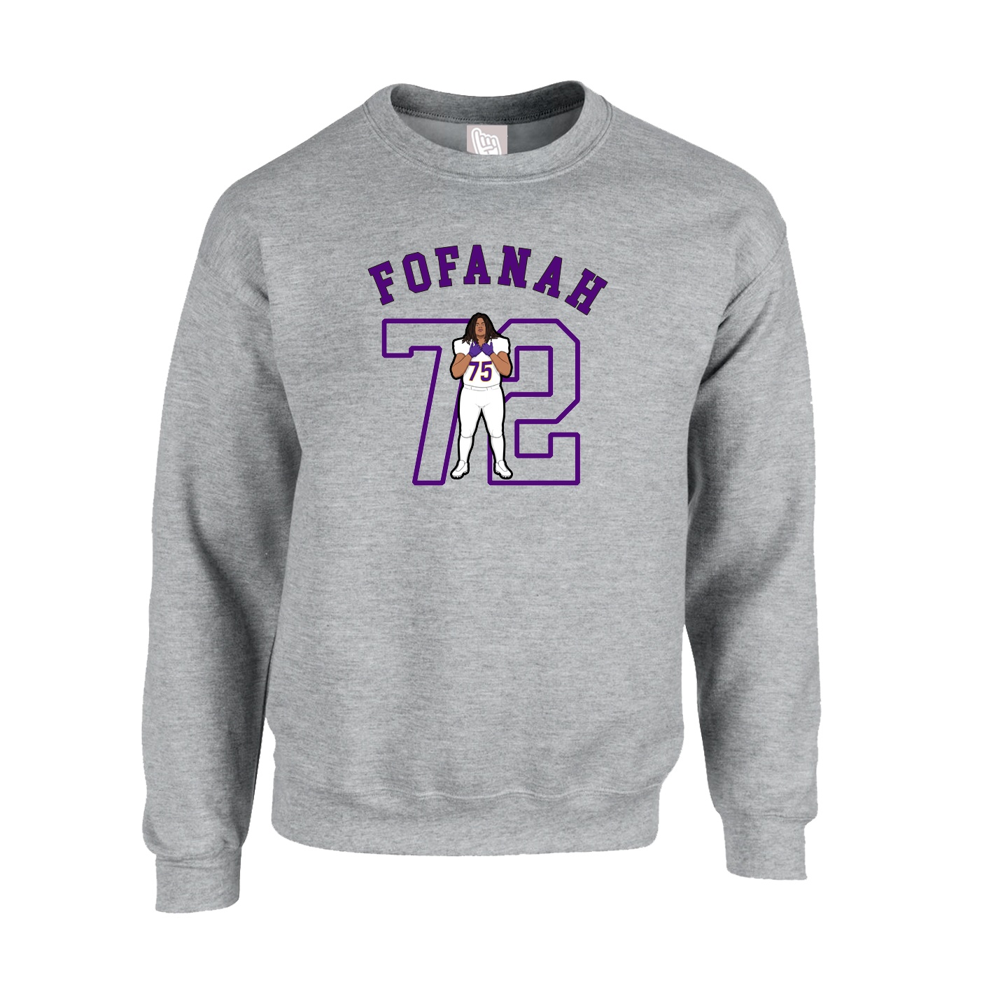 Fleece Crew — Shirsey Arch in Grey