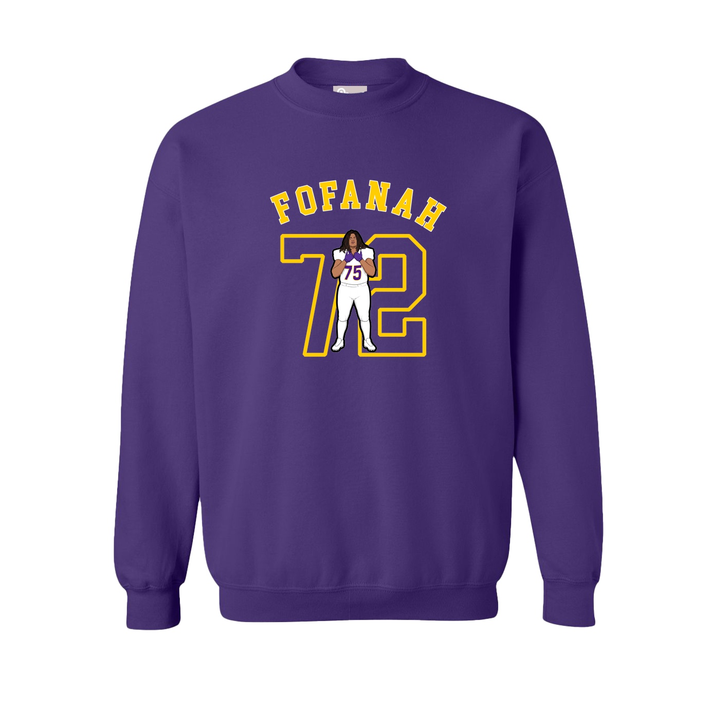 Fleece Crew — Shirsey Arch in Purple