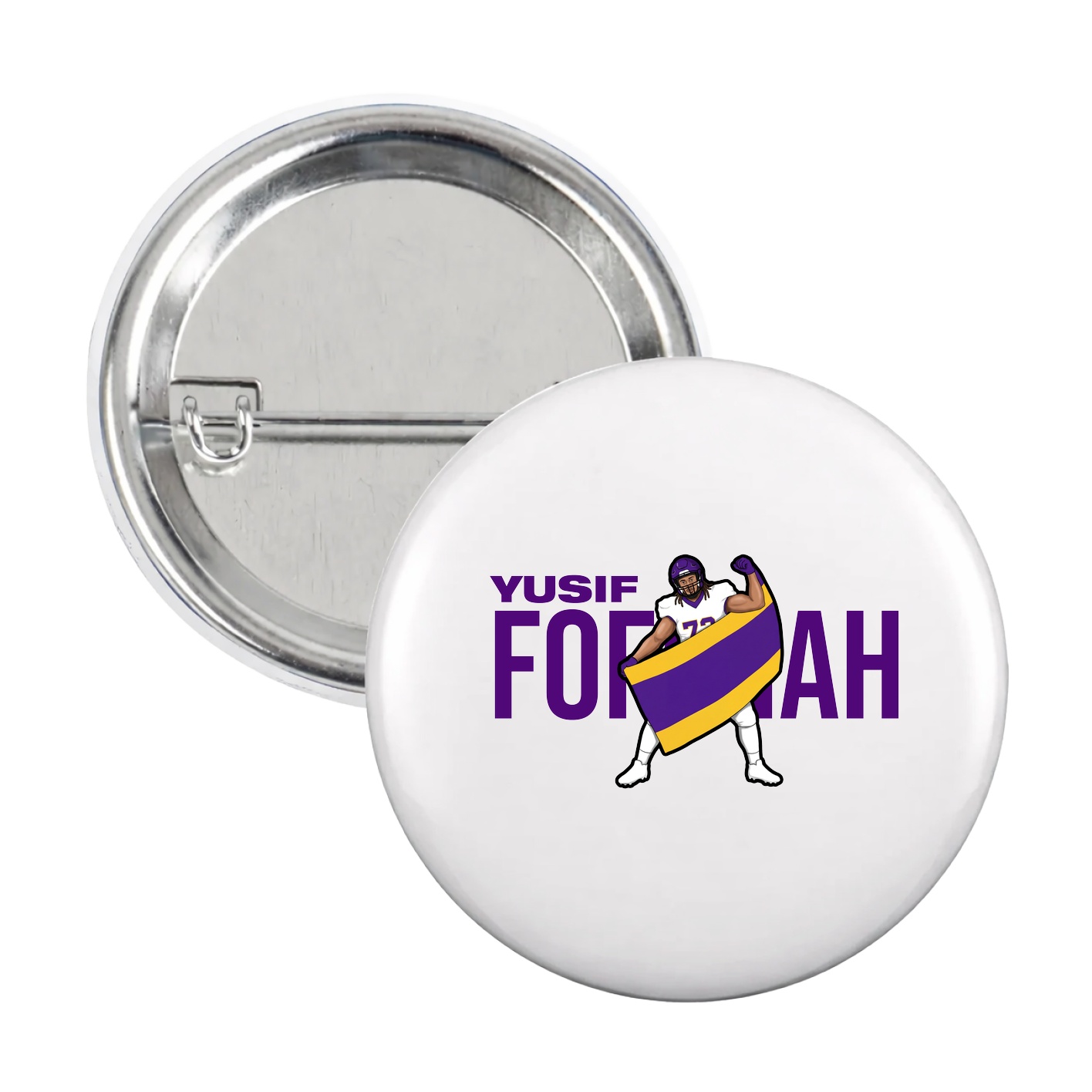 Game Day Button — Player Name in White