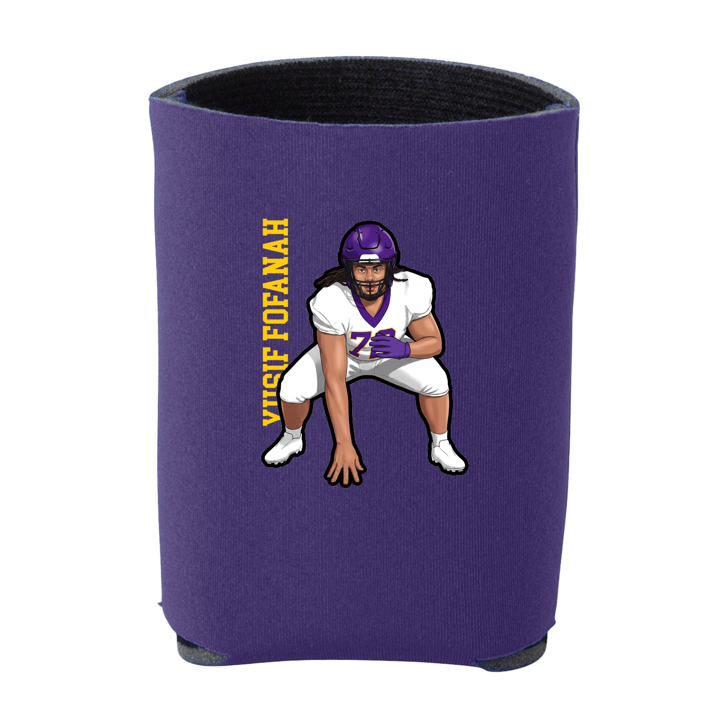 Can Holder — Name Vertical in Purple