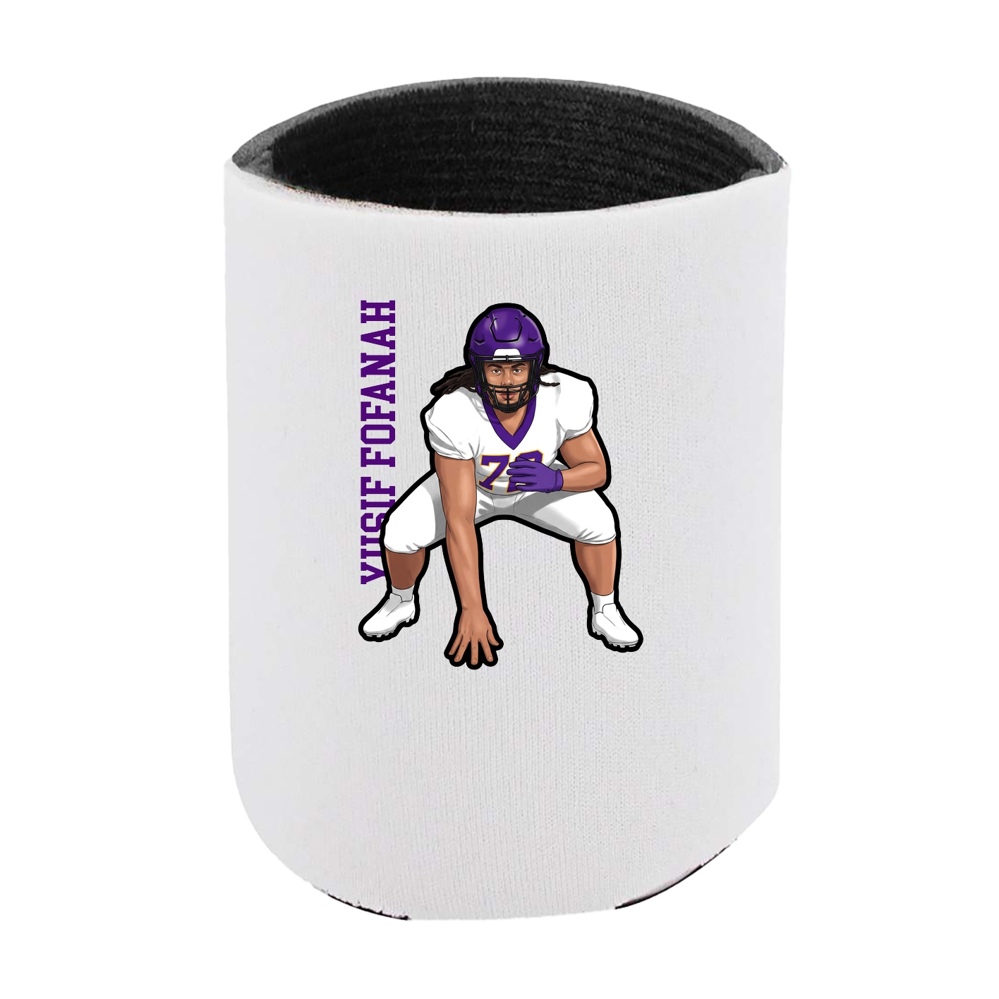 Can Holder — Name Vertical in White