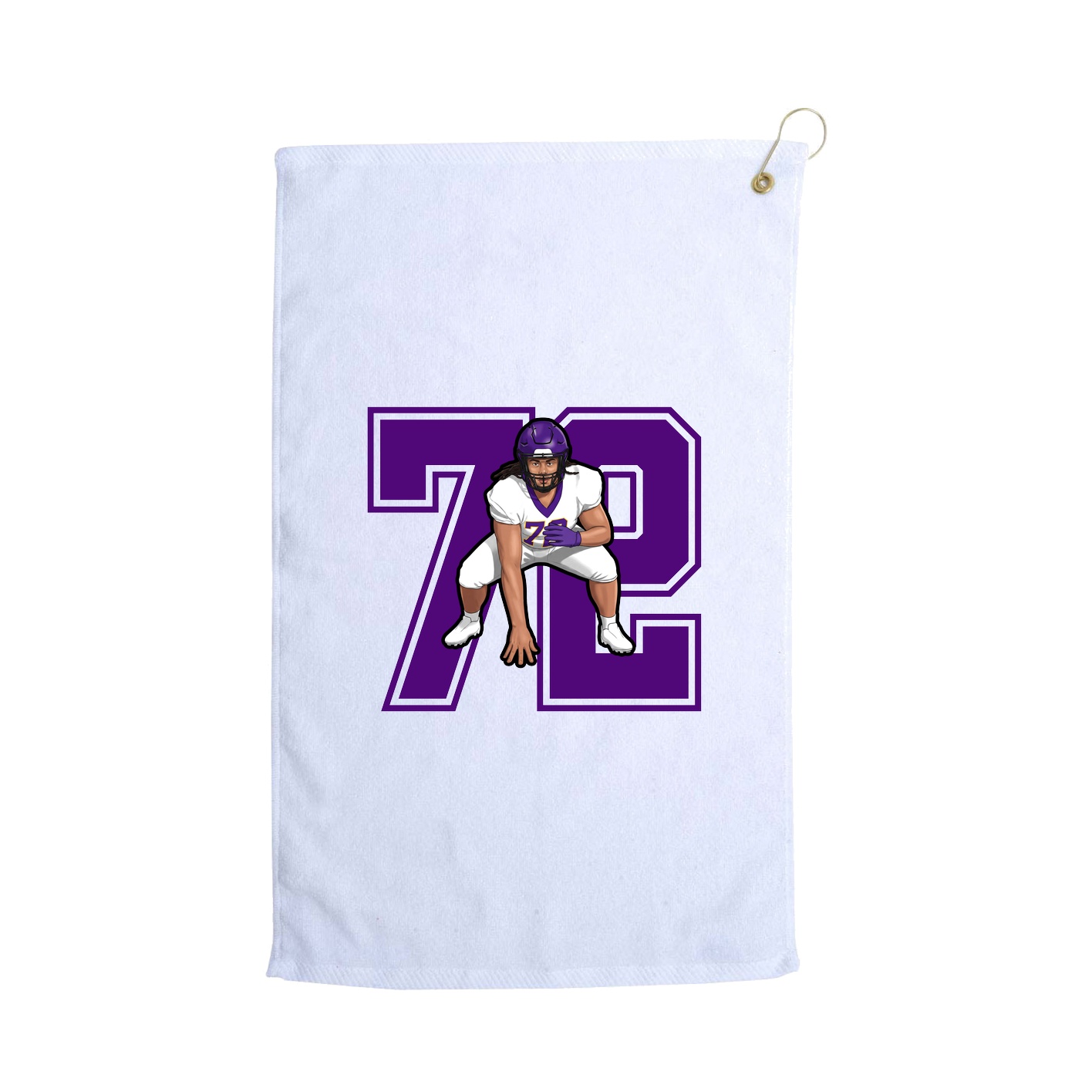 Golf Towel — Number in White