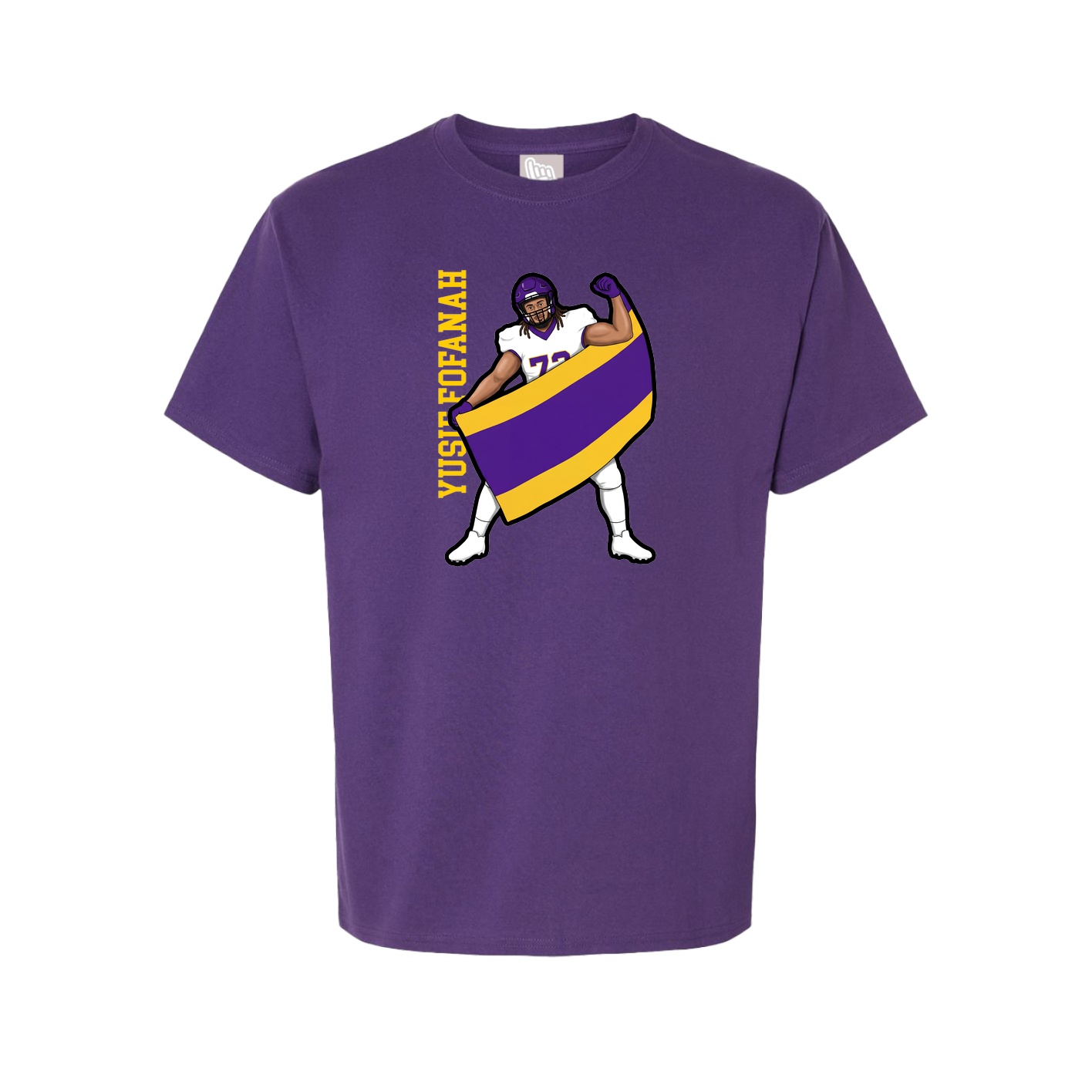Tee — Name Vertical in Purple