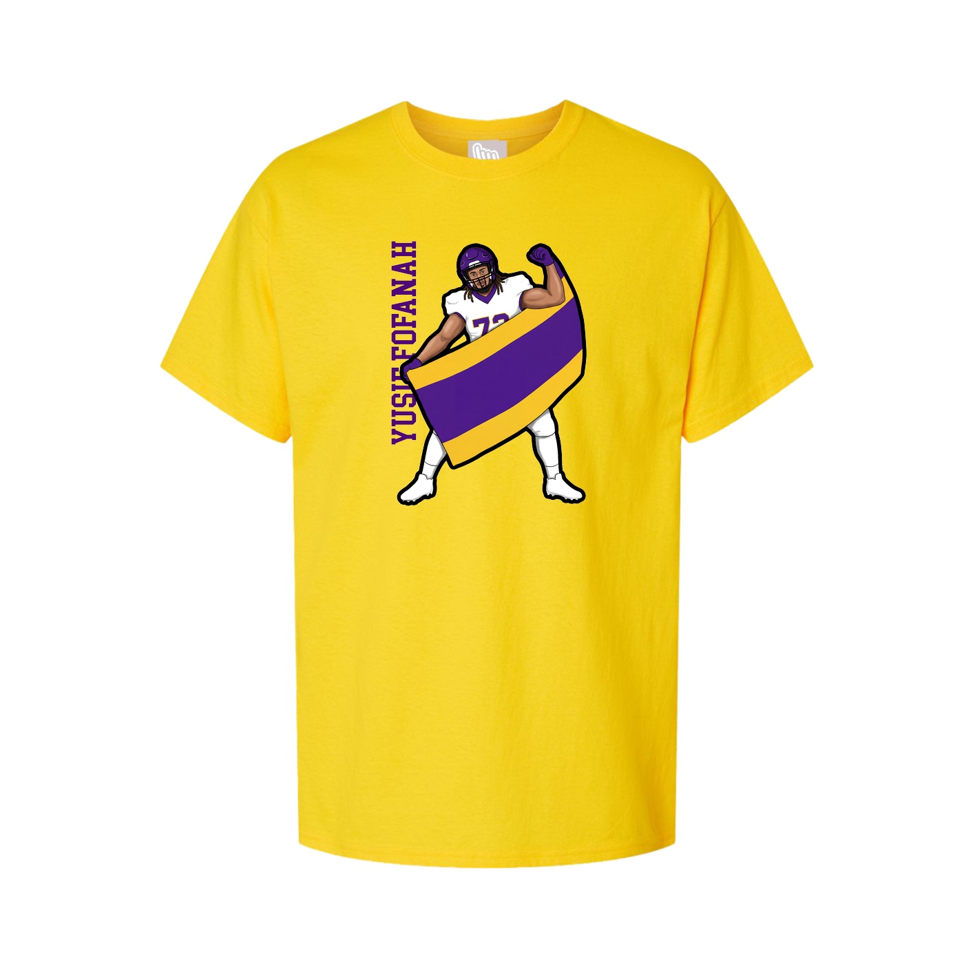 Youth Tee — Name Vertical in Gold