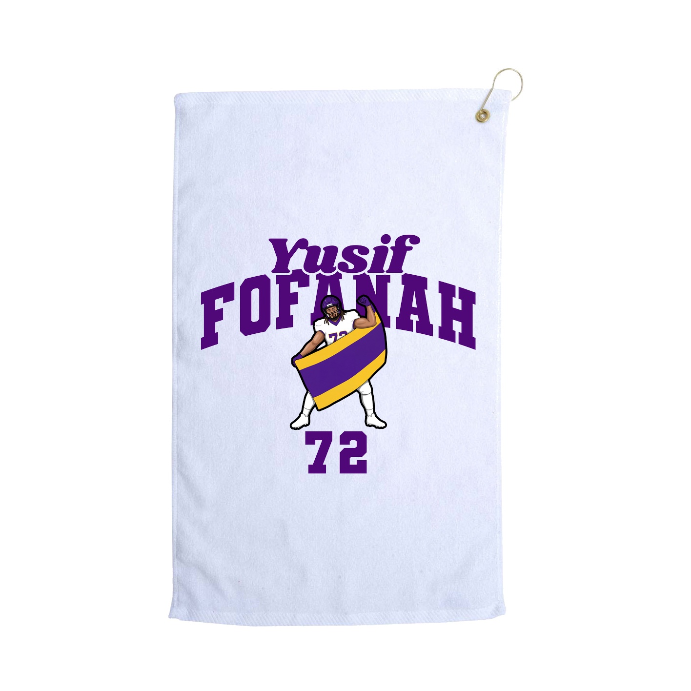 Golf Towel — Signature Arch in White