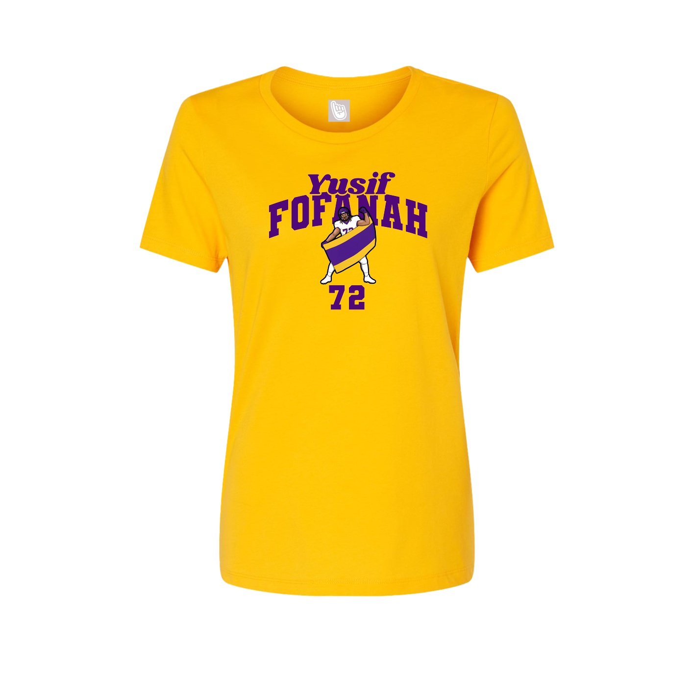 Womens Tee — Signature Arch in Gold