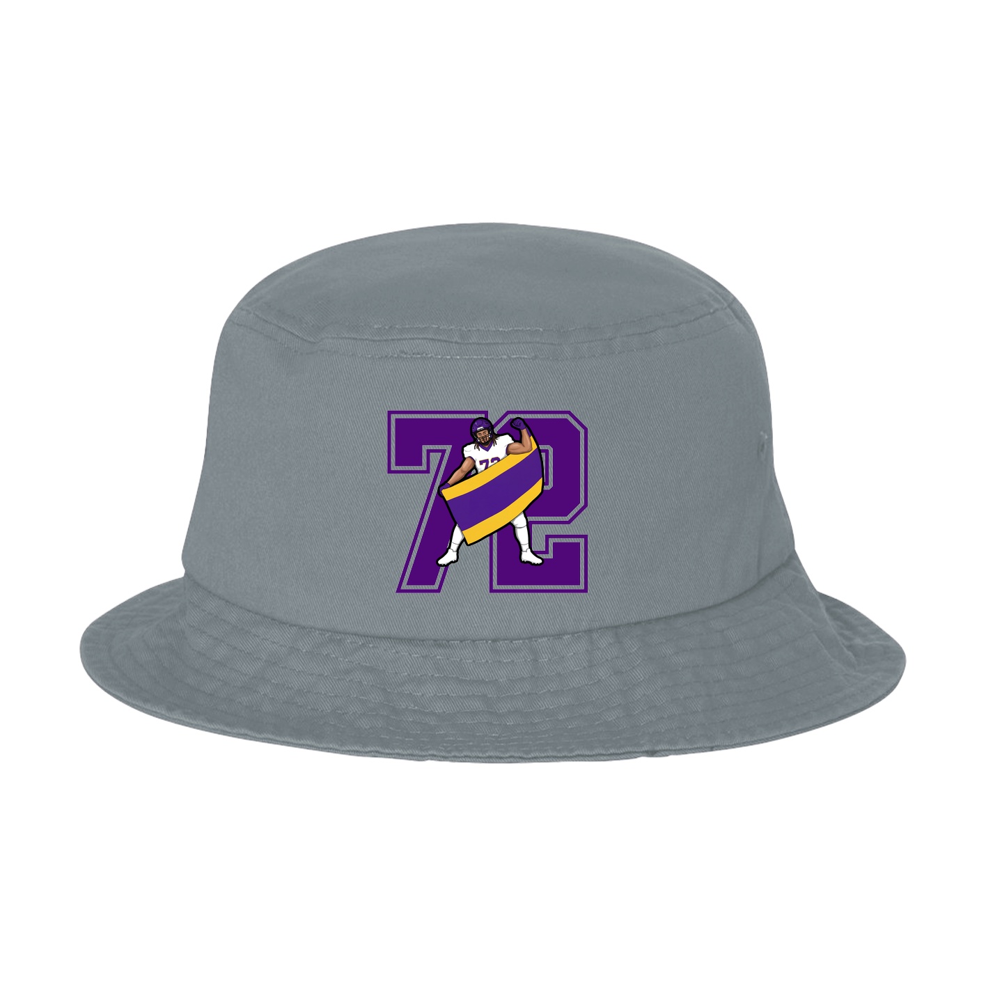 Bucket Cap — Number in Grey