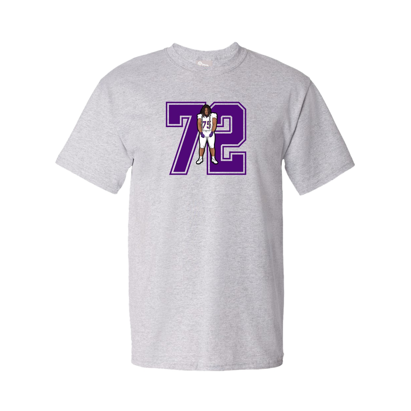 Youth Tee — Number in Grey