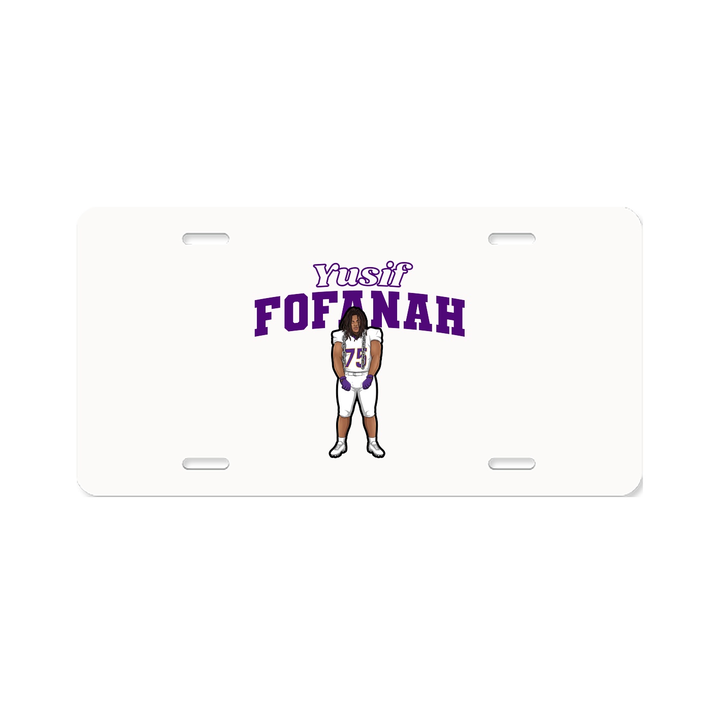 License Plate — Name Arch in Classic
