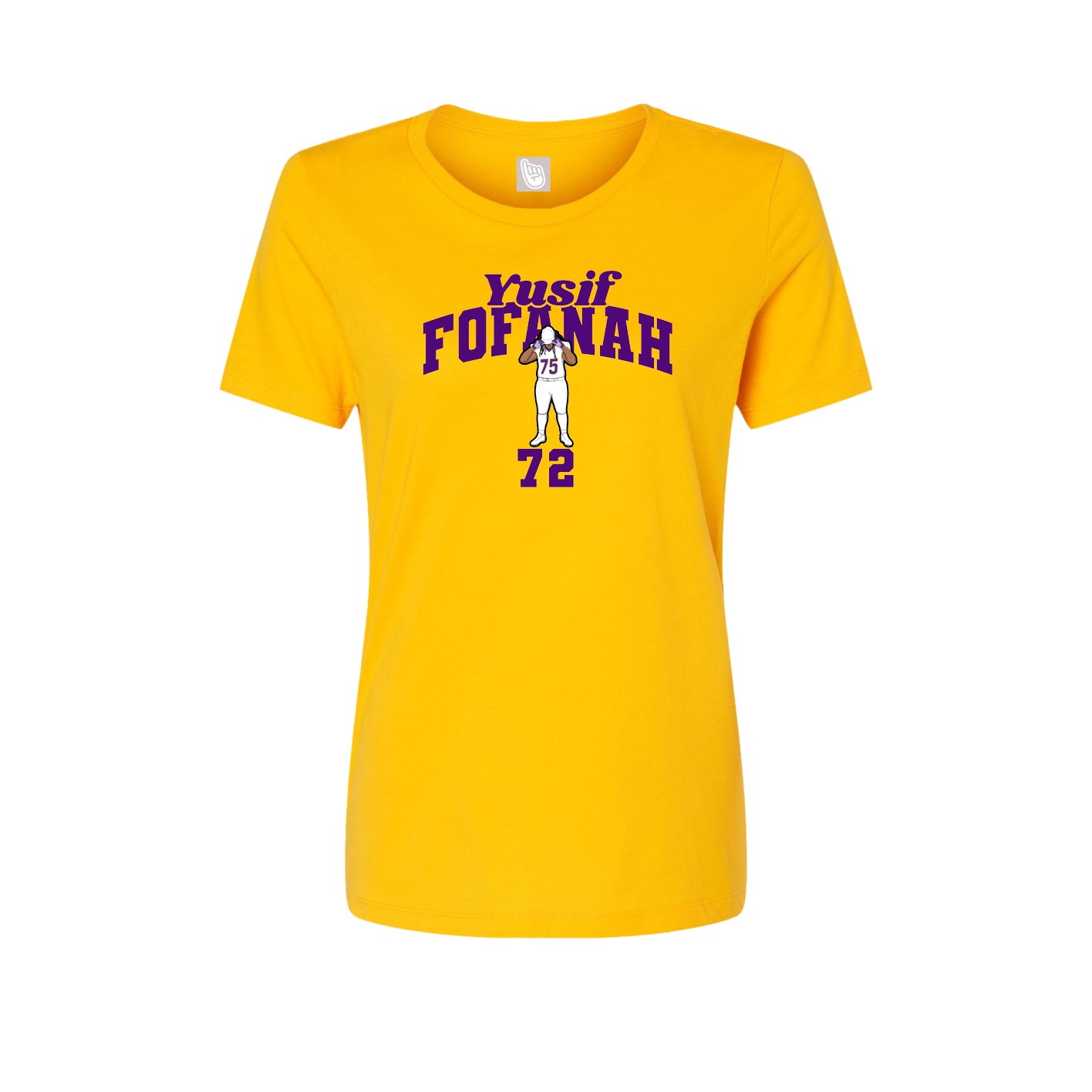 Womens Tee — Signature Arch in Gold