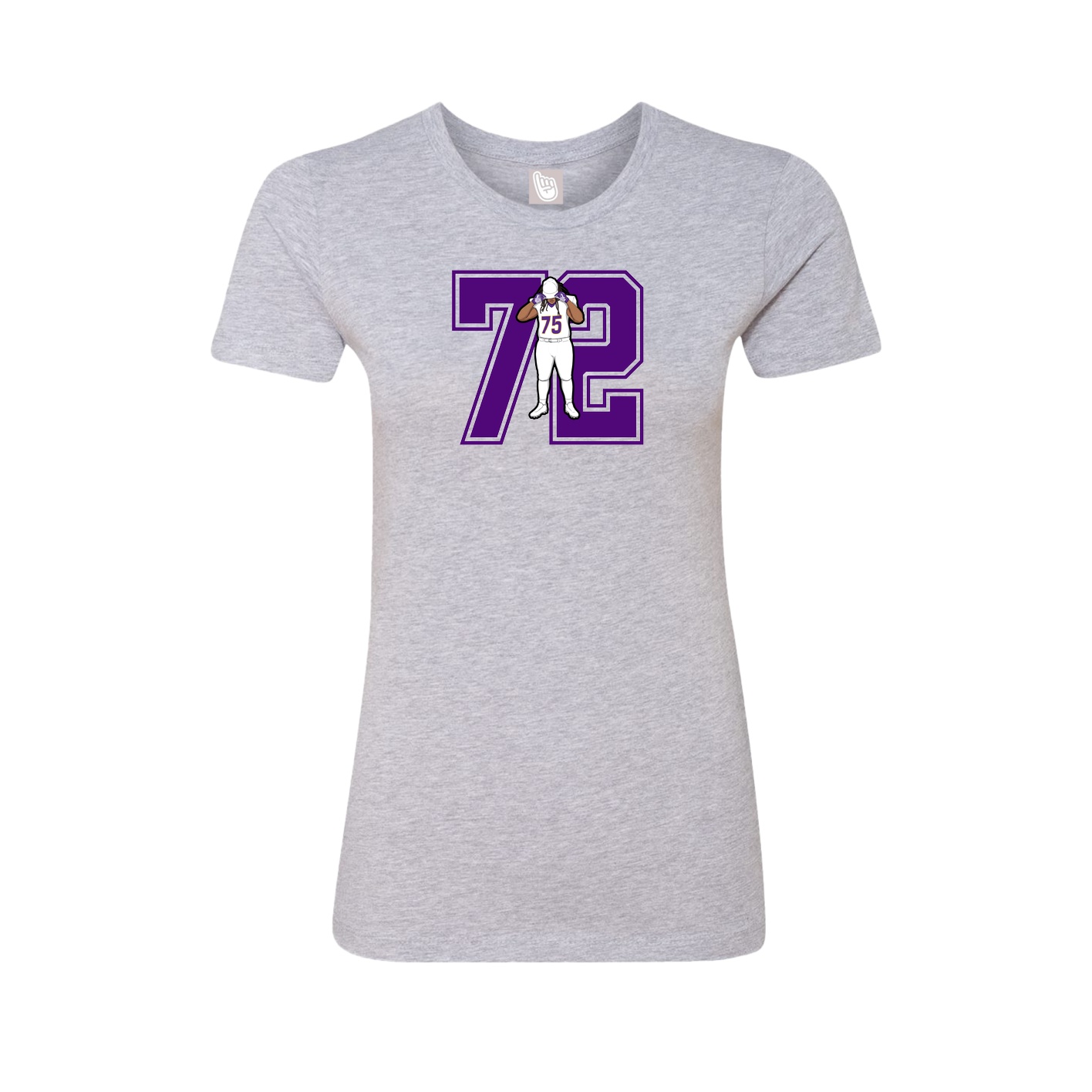 Womens Tee — Number in Grey