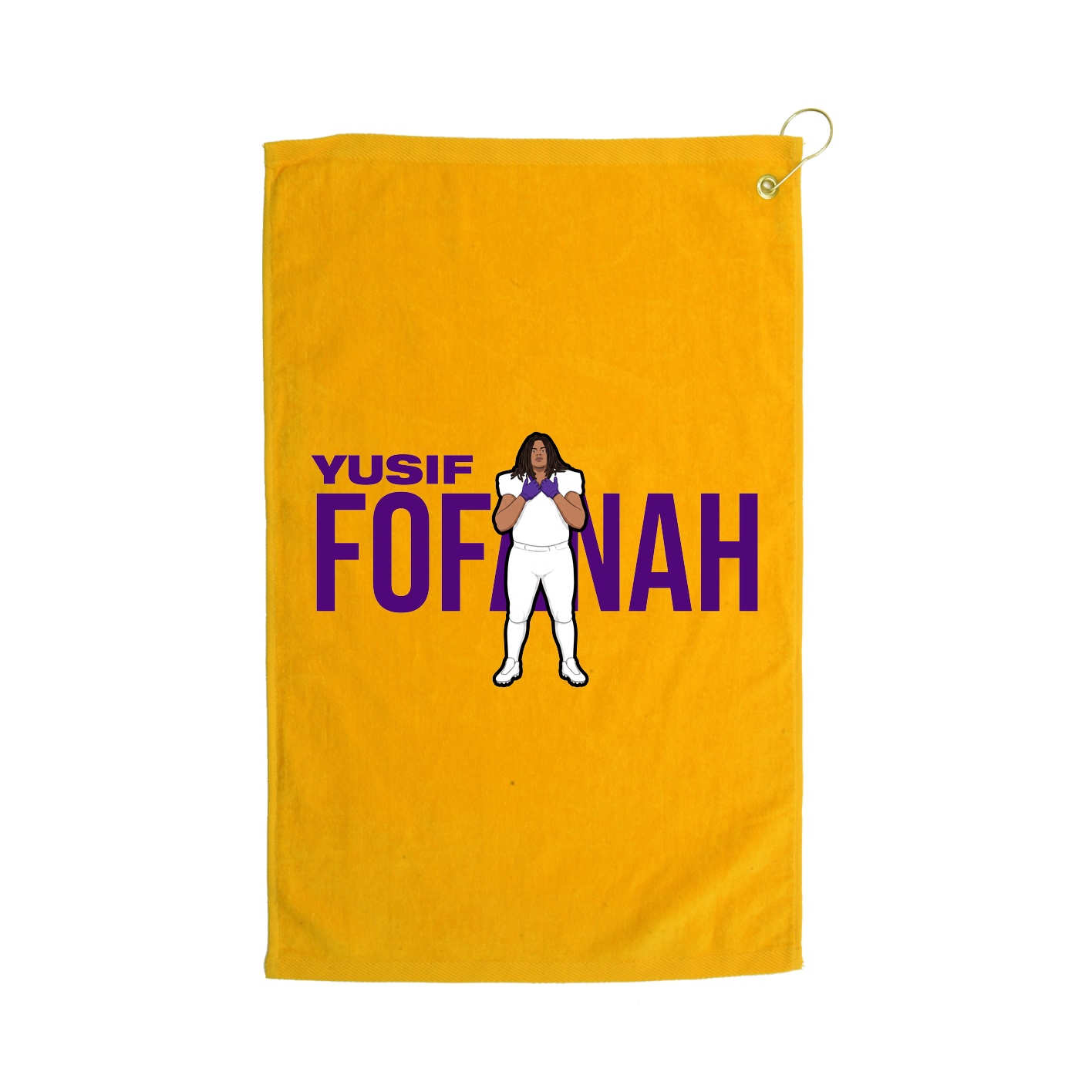 Golf Towel — Player Name in Gold