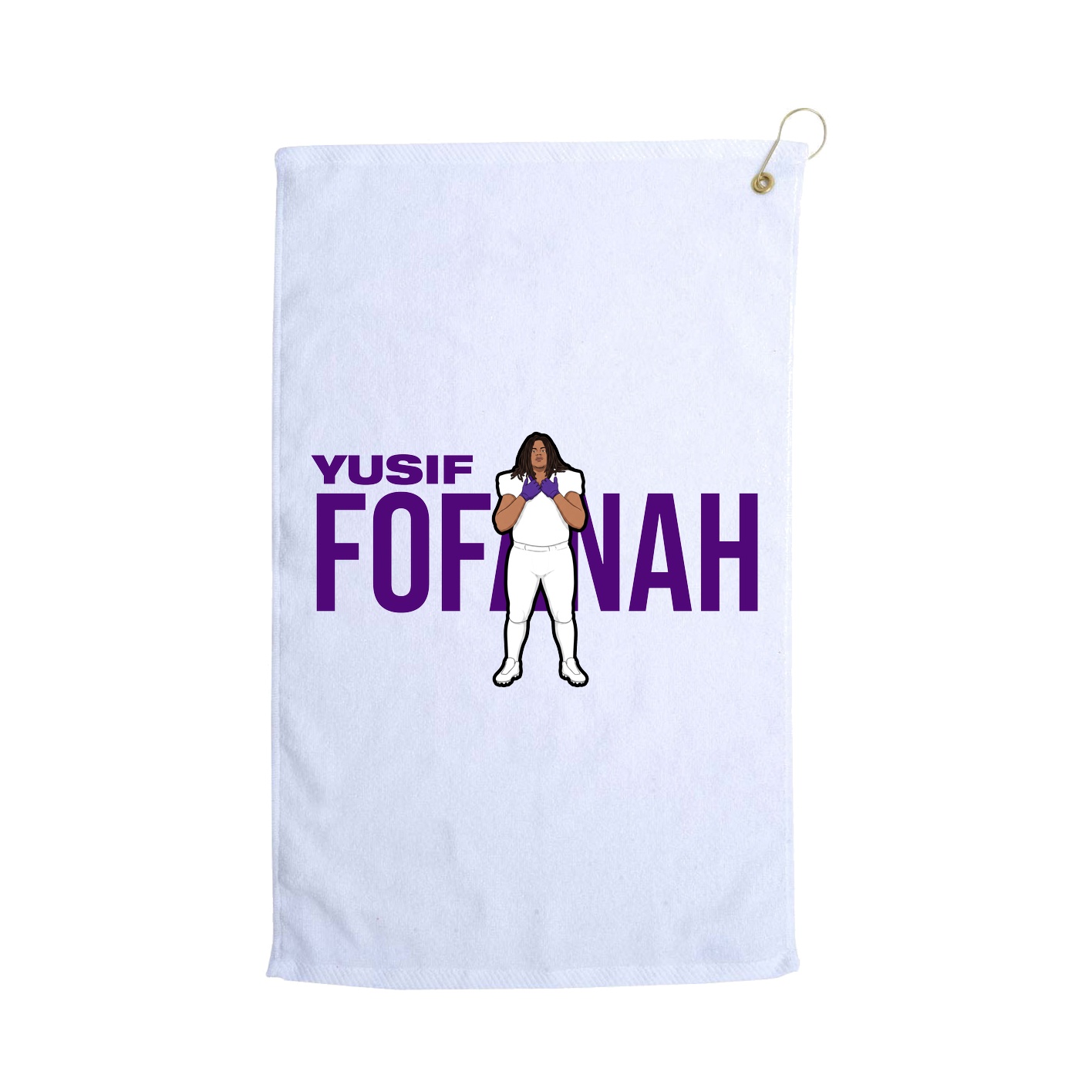 Golf Towel — Player Name in White