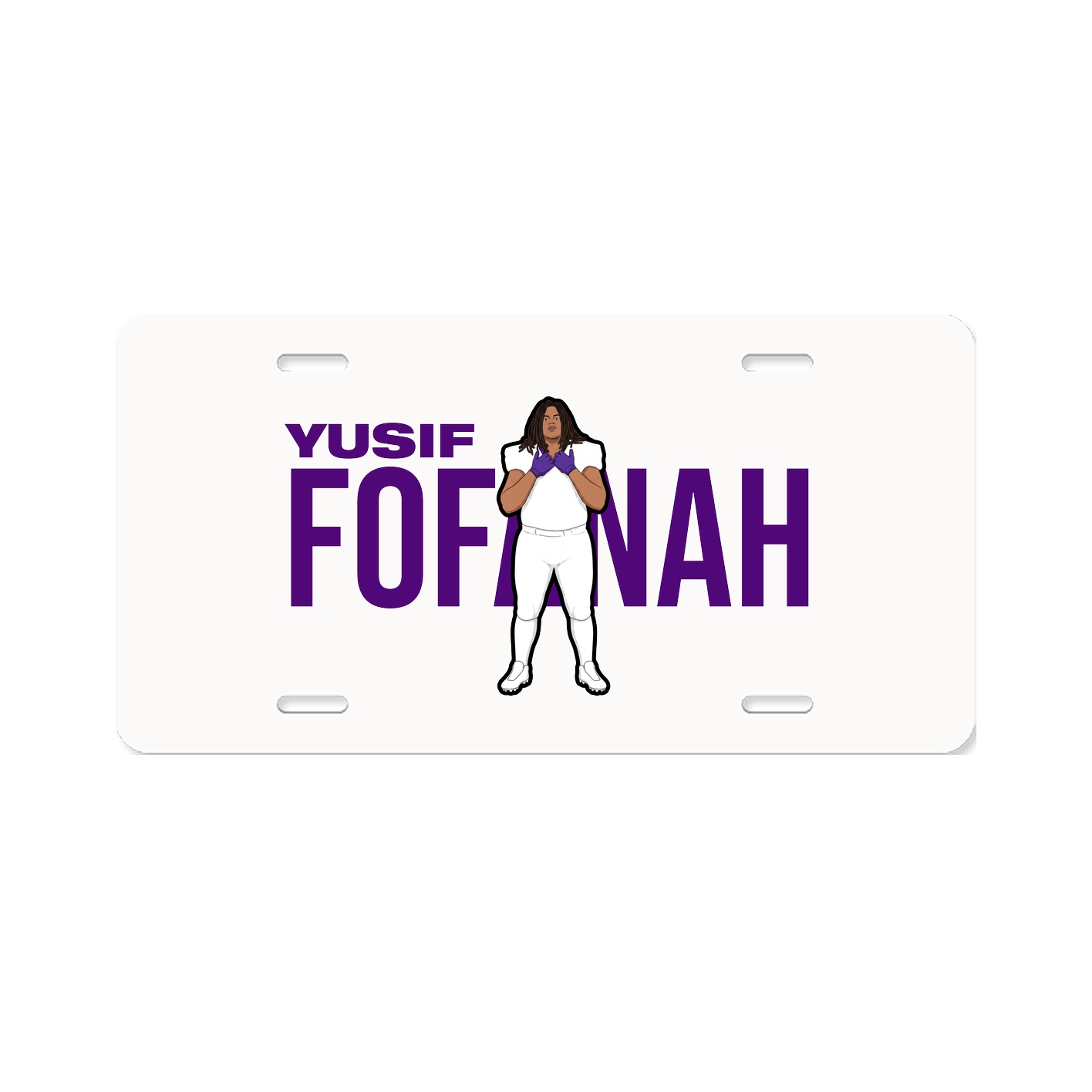 License Plate — Player Name in Classic