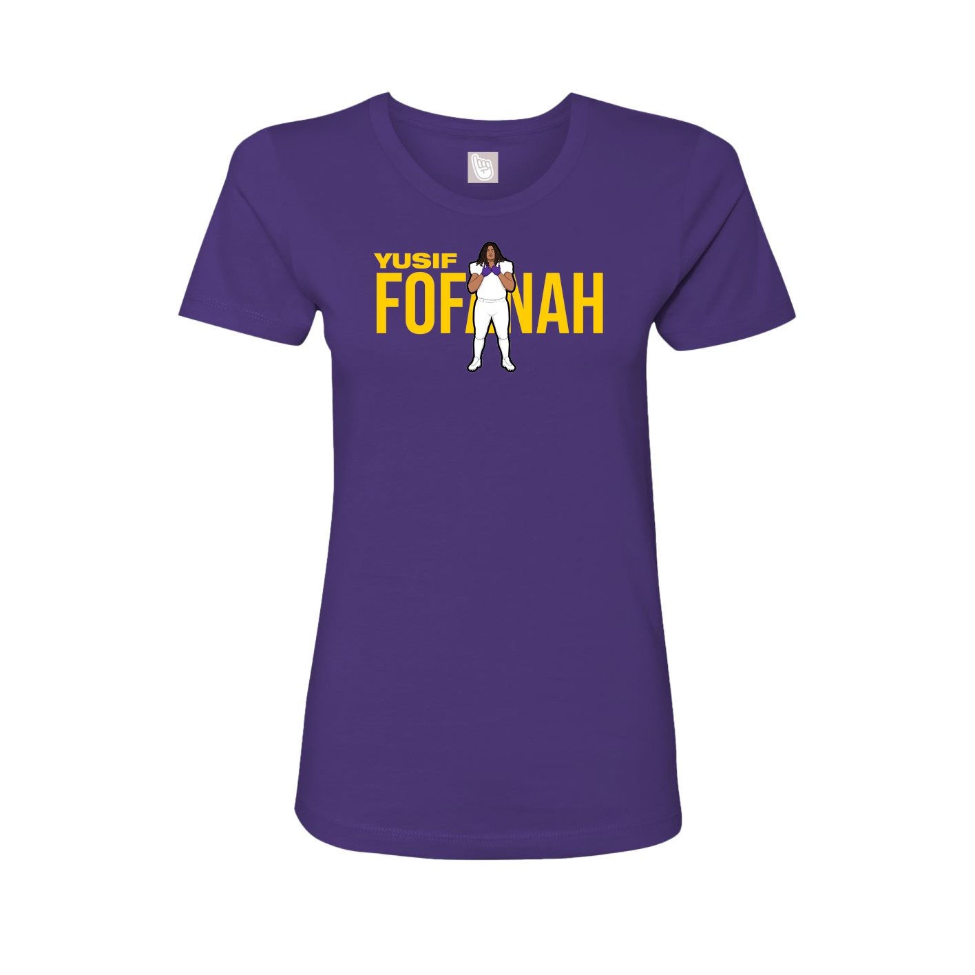 Womens Tee — Player Name in Purple