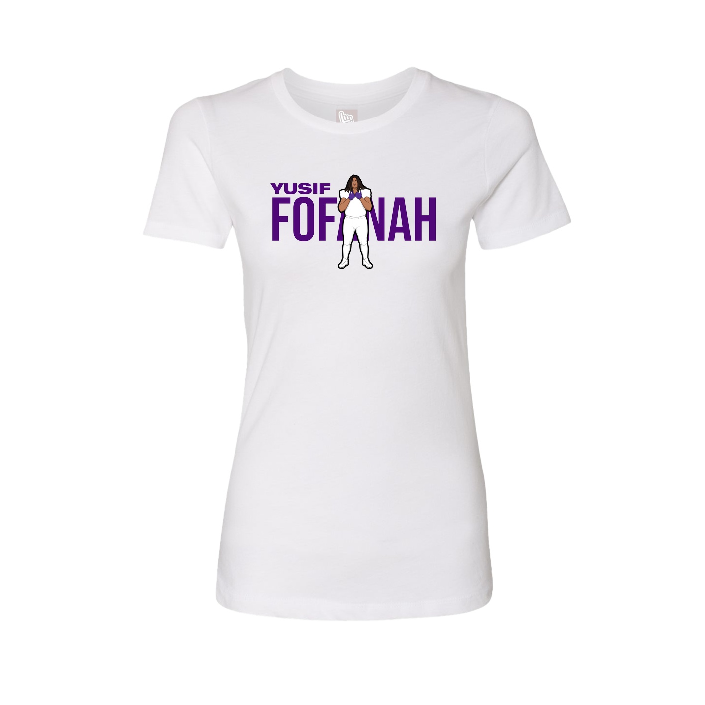 Womens Tee — Player Name in White