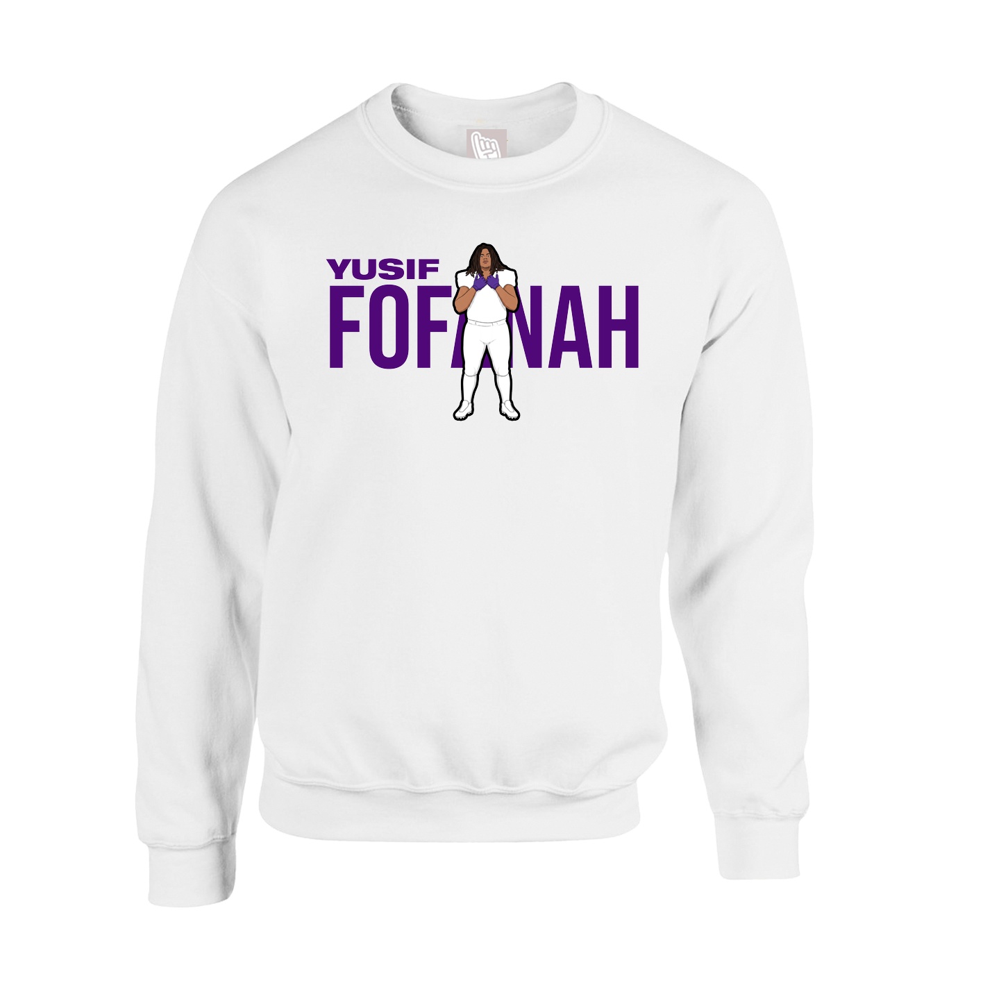 Fleece Crew — Player Name in White