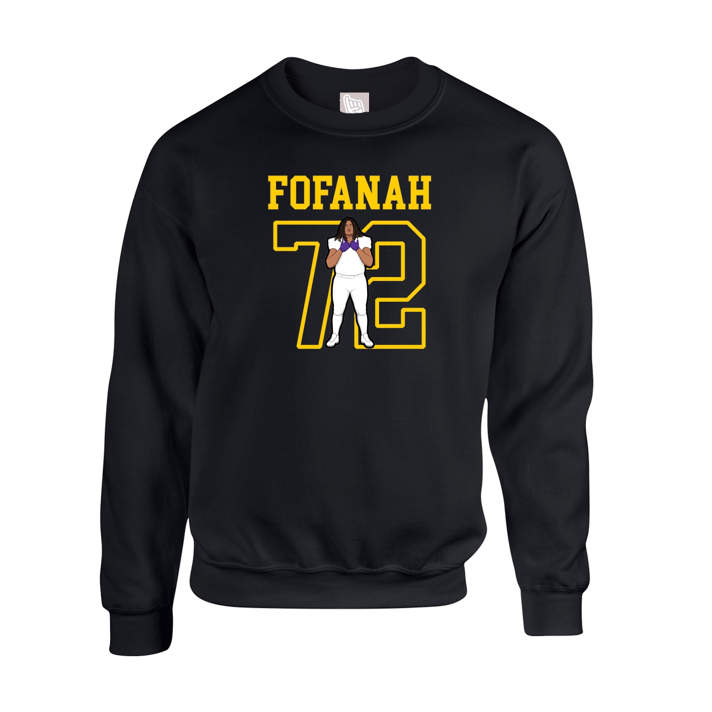 Fleece Crew — Shirsey in Black