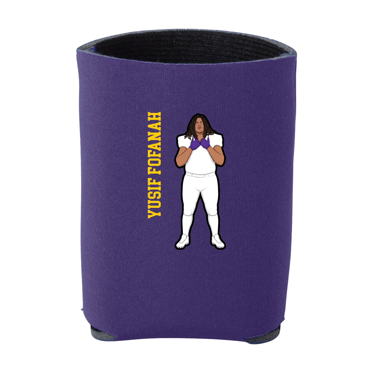 Can Holder — Name Vertical in Purple