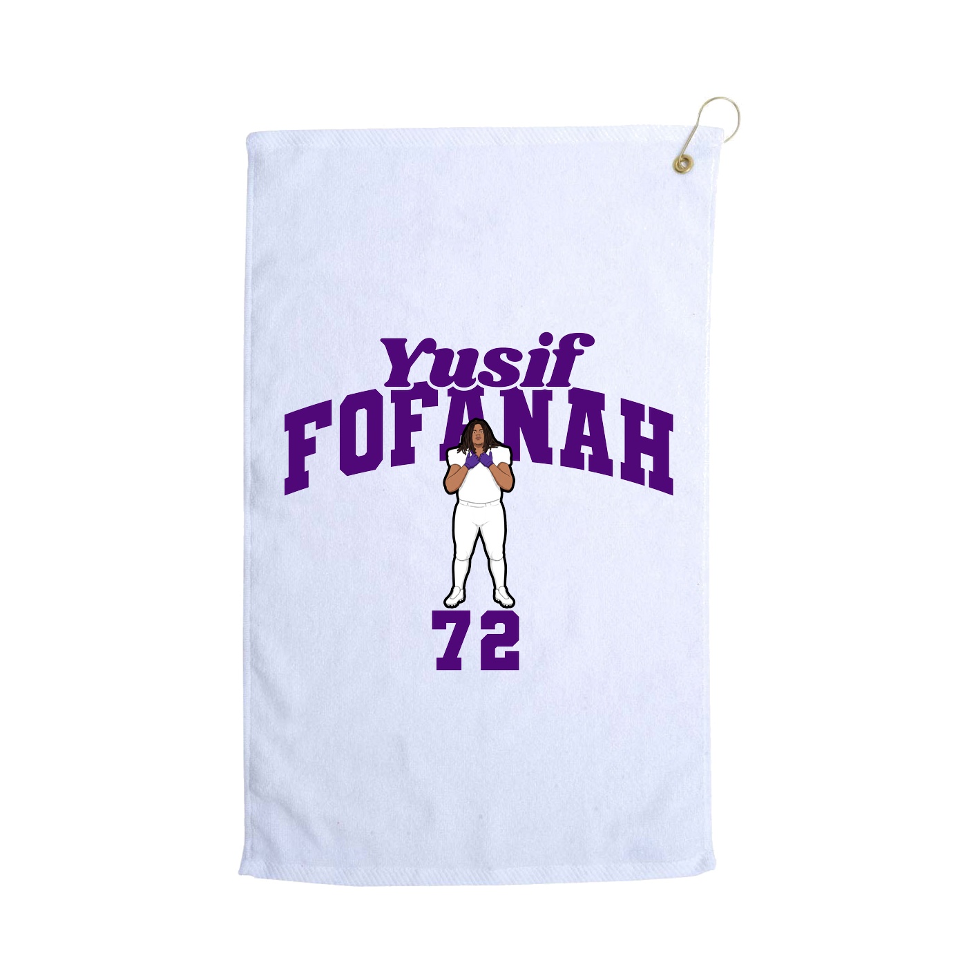 Golf Towel — Signature Arch in White