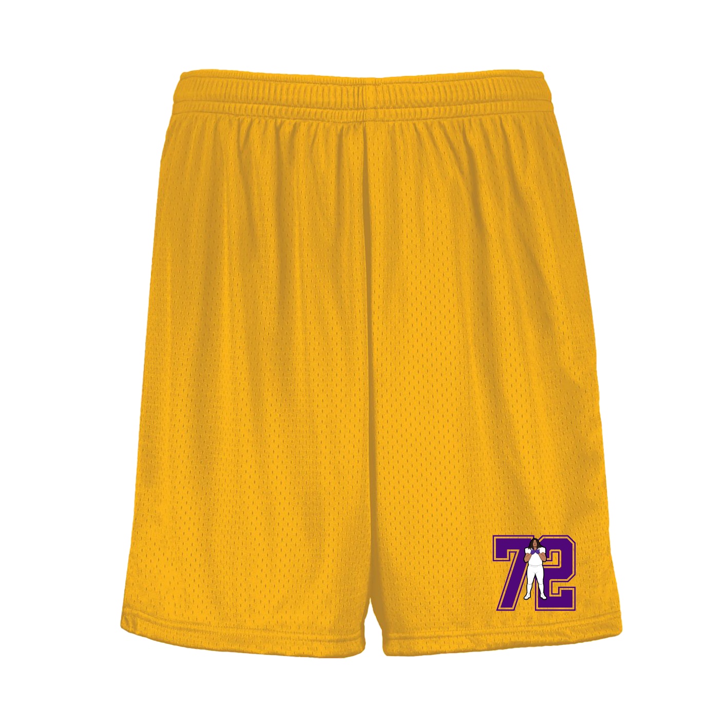 Shorts — Number in Gold