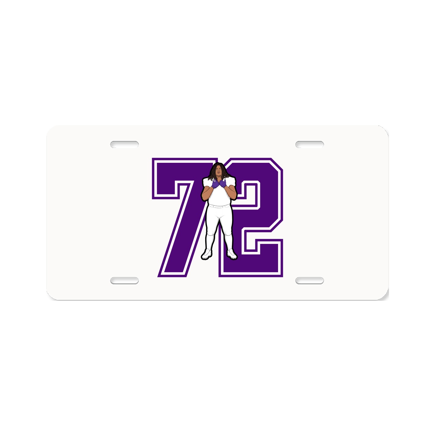 License Plate — Number in Classic