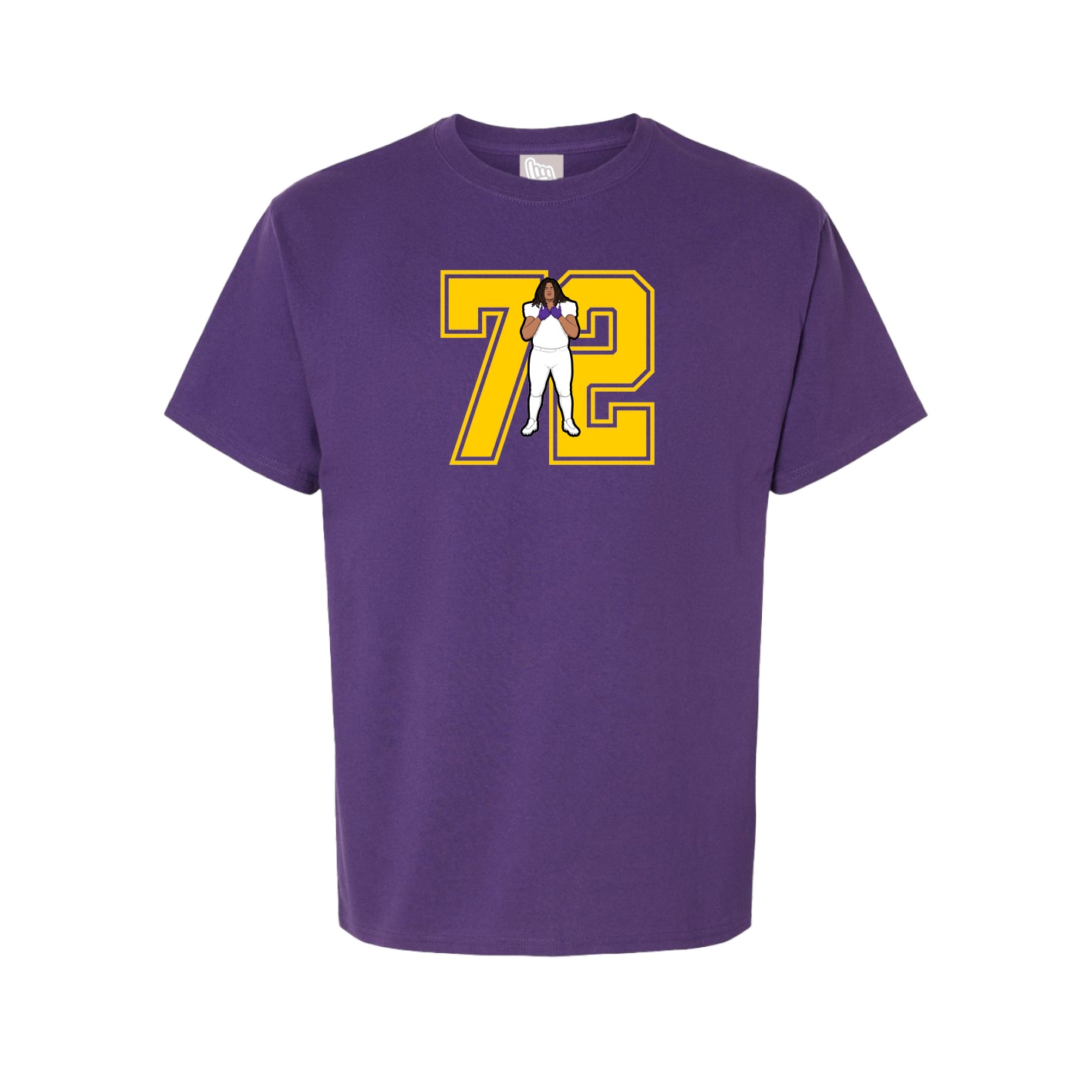 Youth Tee — Number in Purple