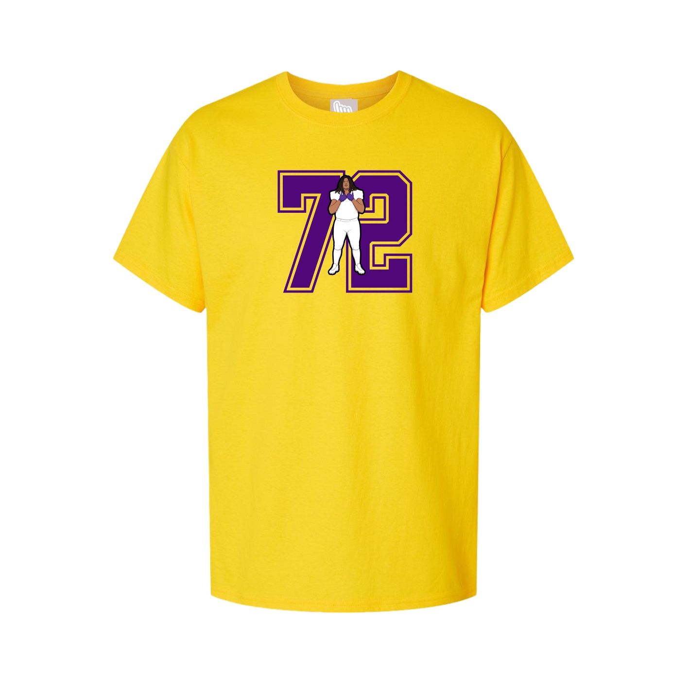 Youth Tee — Number in Gold