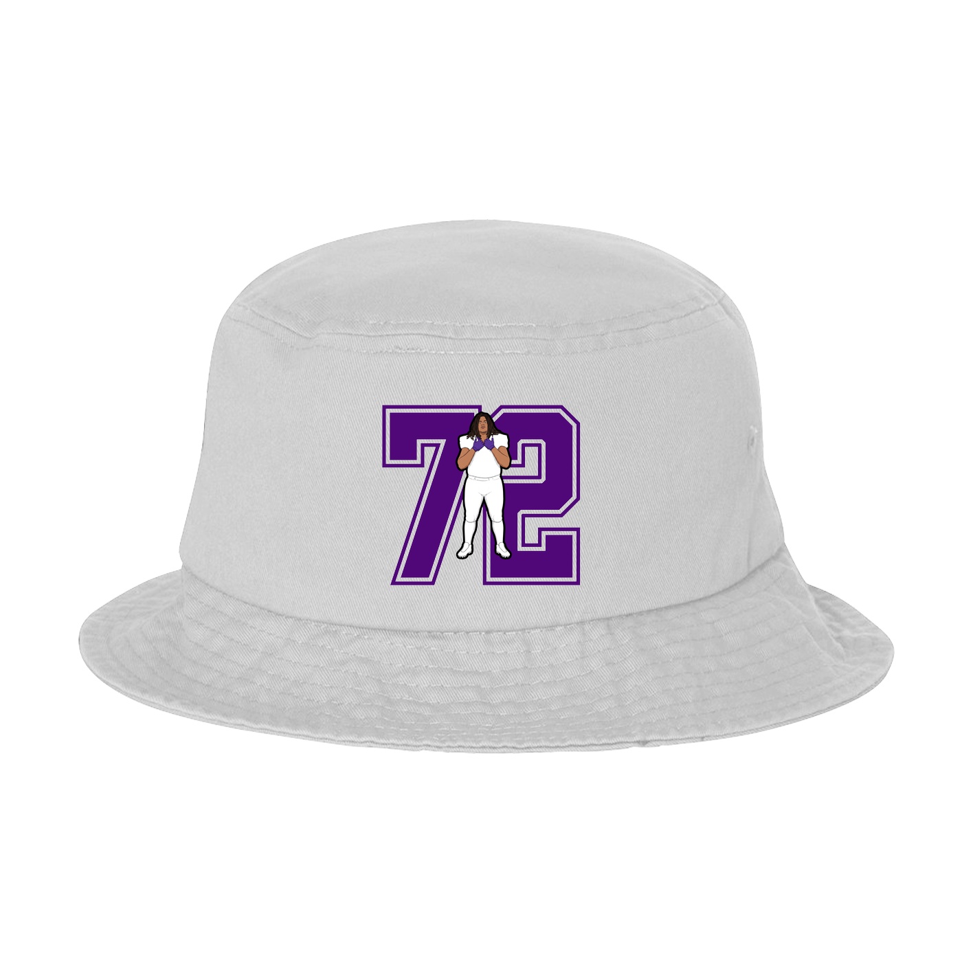 Bucket Cap — Number in White