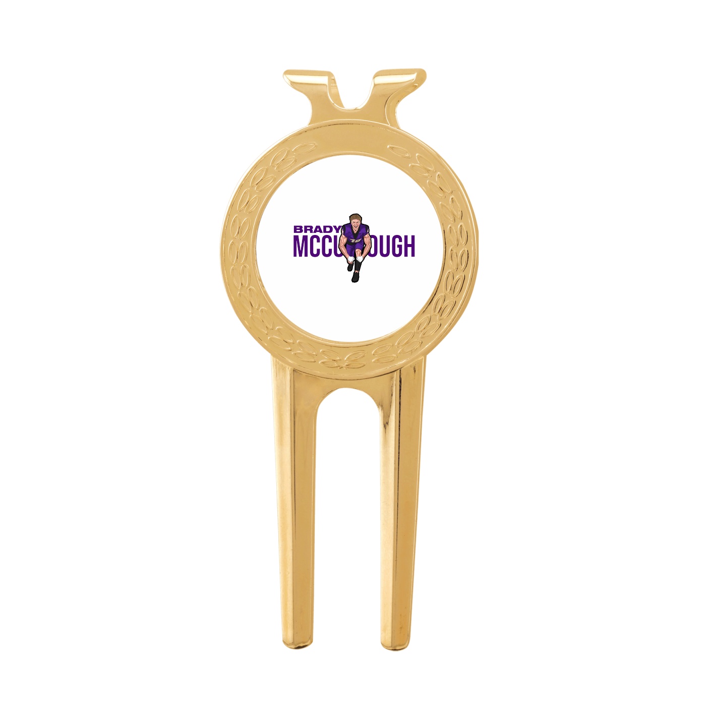 Divot Tool with Ball Marker — Player Name in Classic