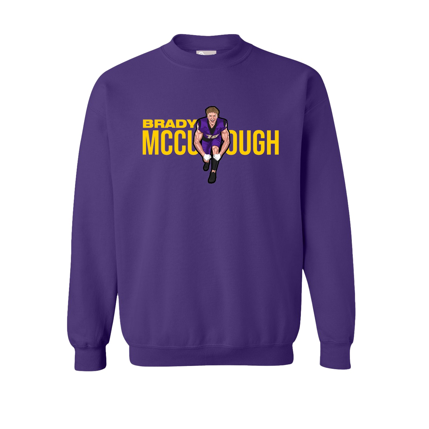 Fleece Crew — Player Name in Purple