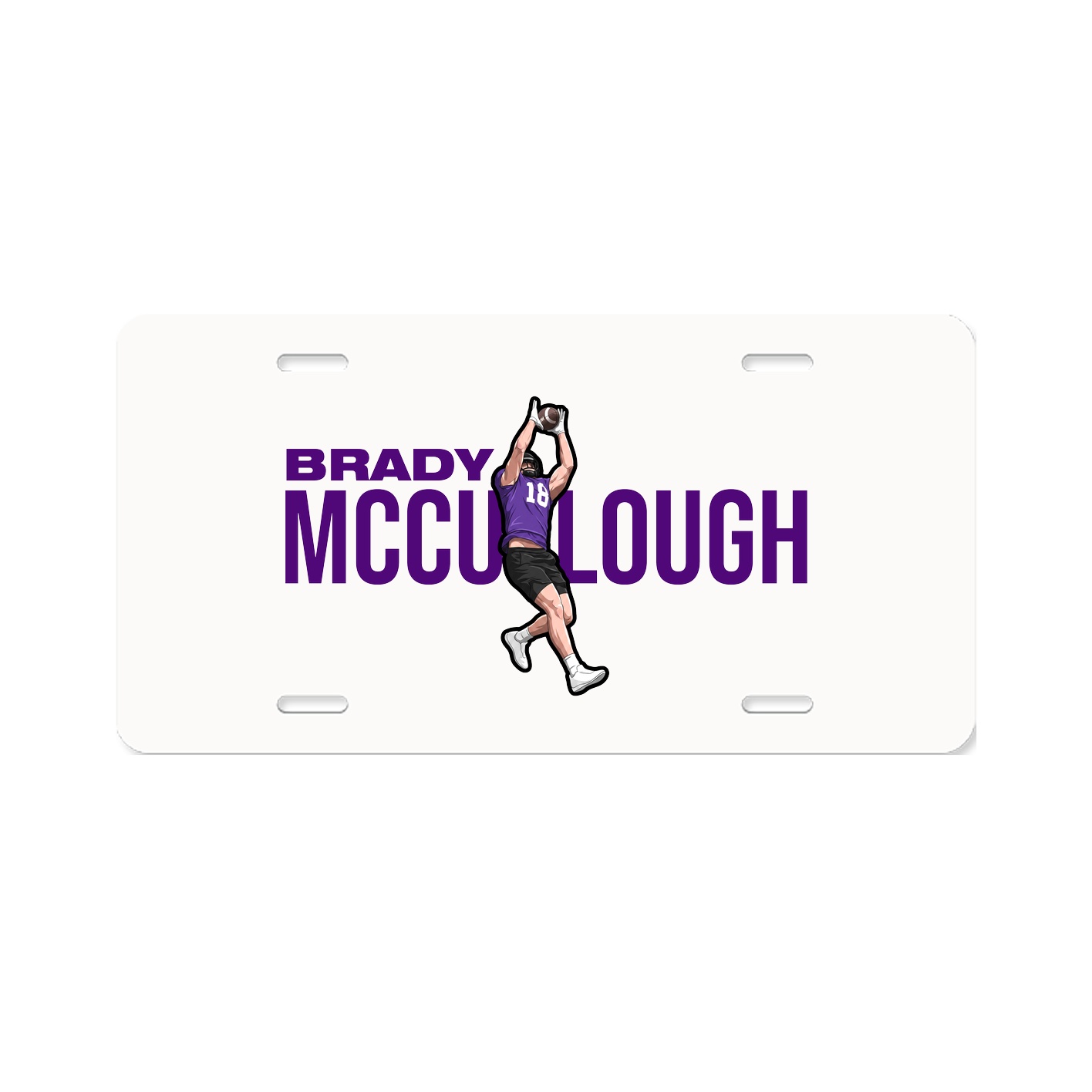License Plate — Player Name in Classic