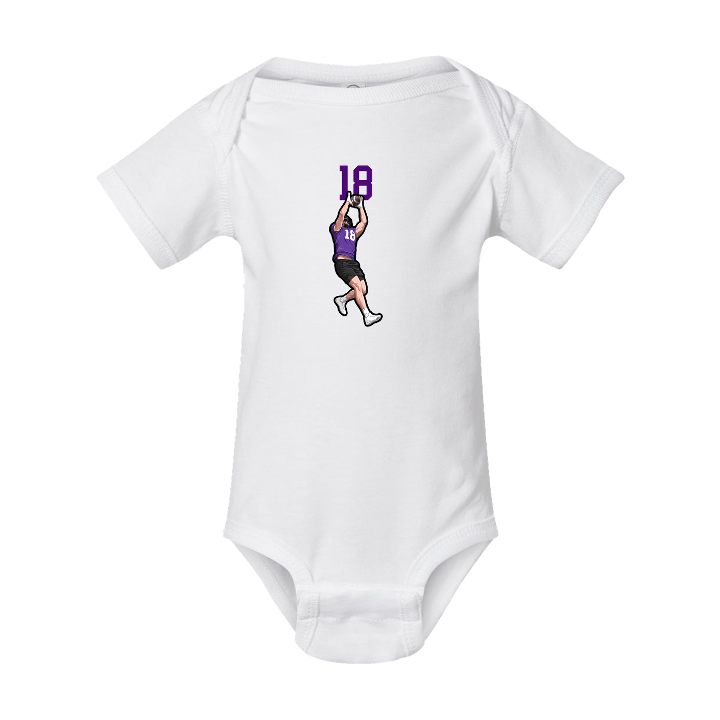 Baby Onesie — Number Top in White