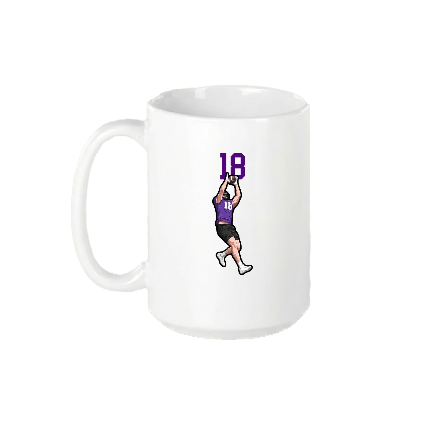 15oz Coffee Mug — Number Top in White