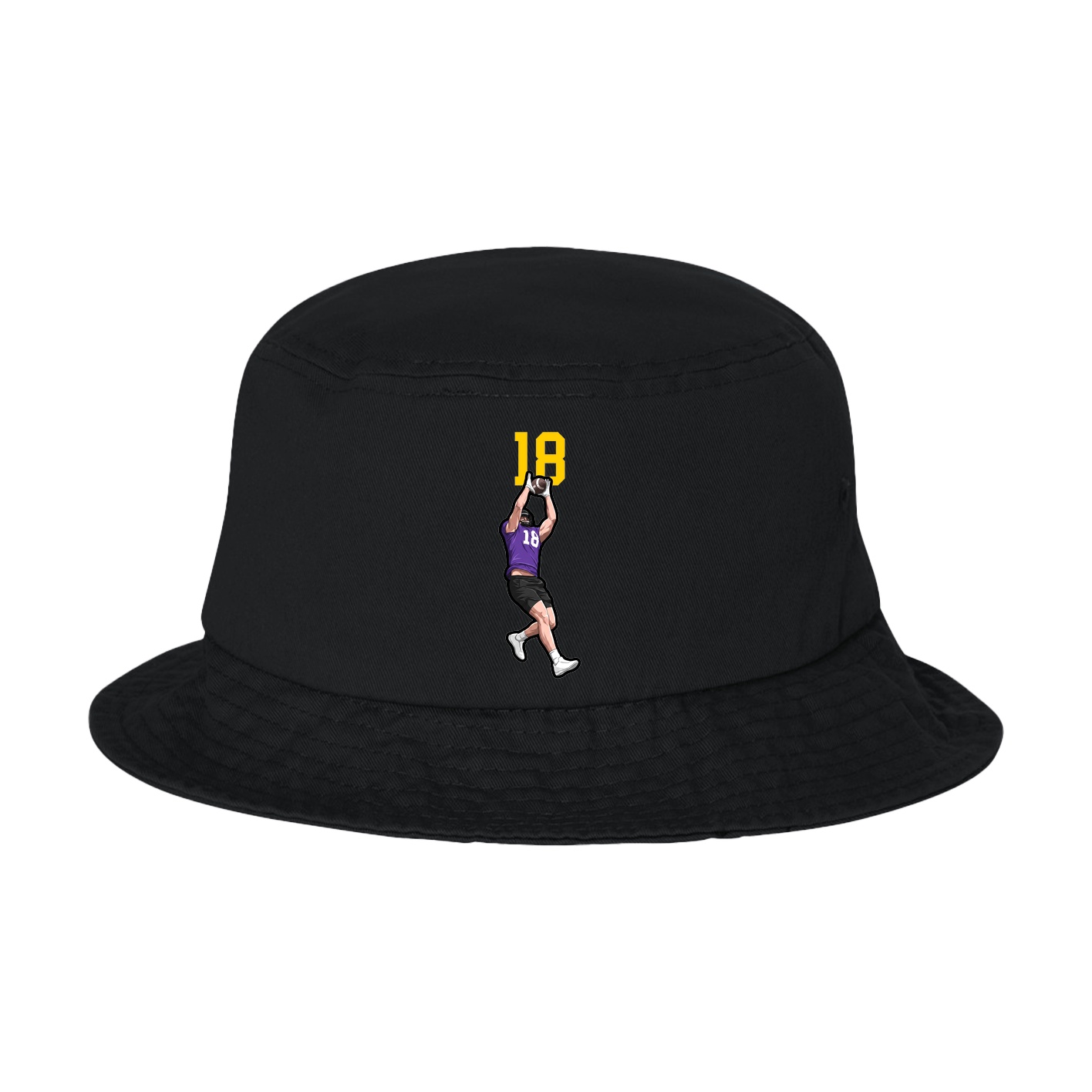 Bucket Cap — Number Top in Black